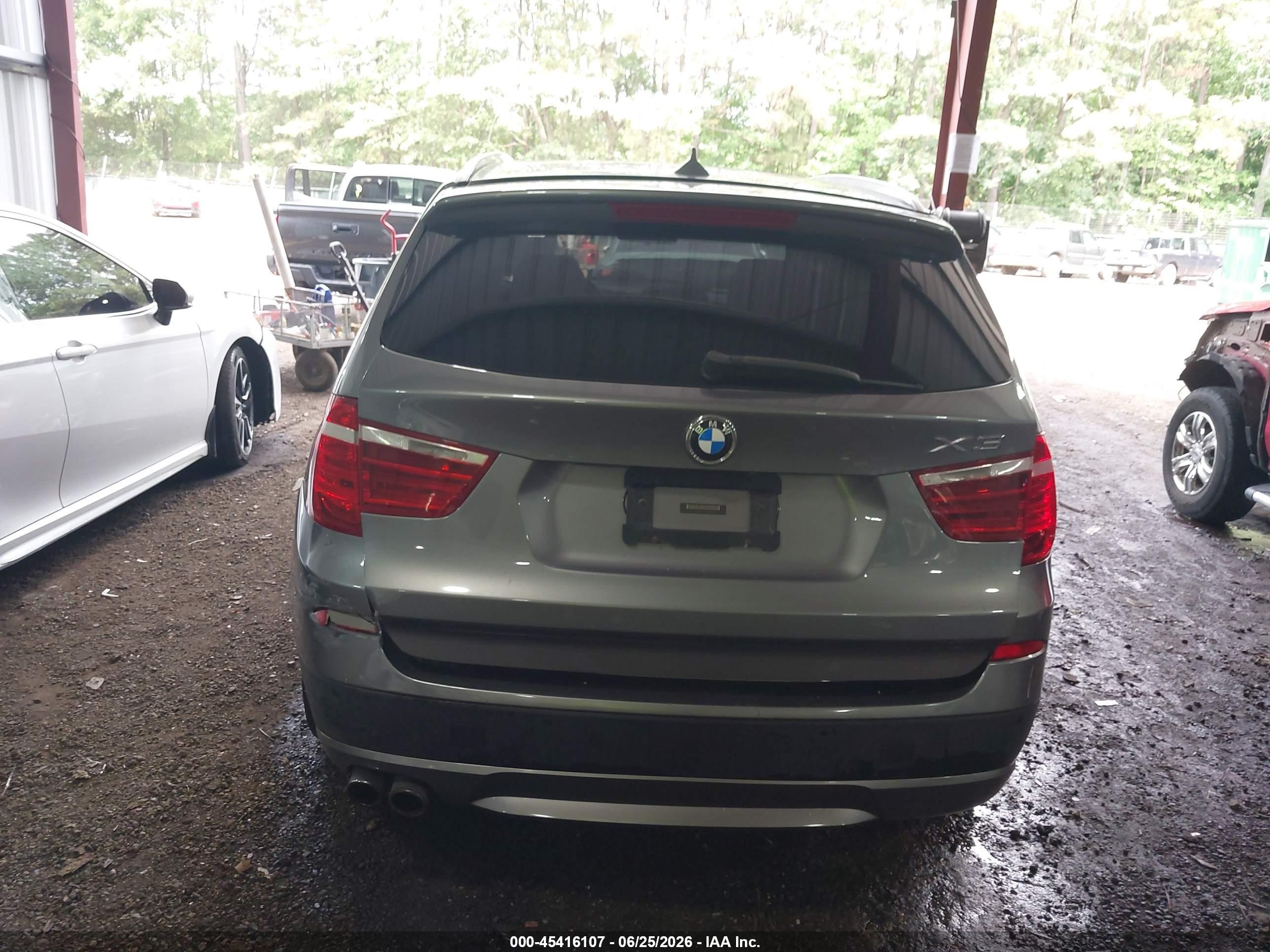 2013 Bmw X3 Xdrive35i Gray vin: 5UXWX7C5XDL983259