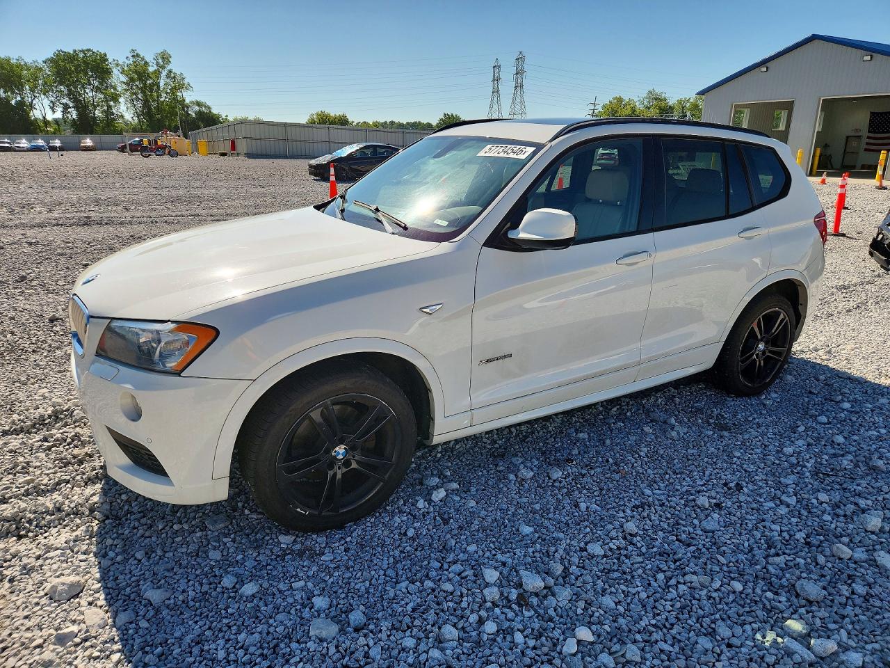 2014 Bmw X3 Xdrive35i White vin: 5UXWX7C5XE0E79218