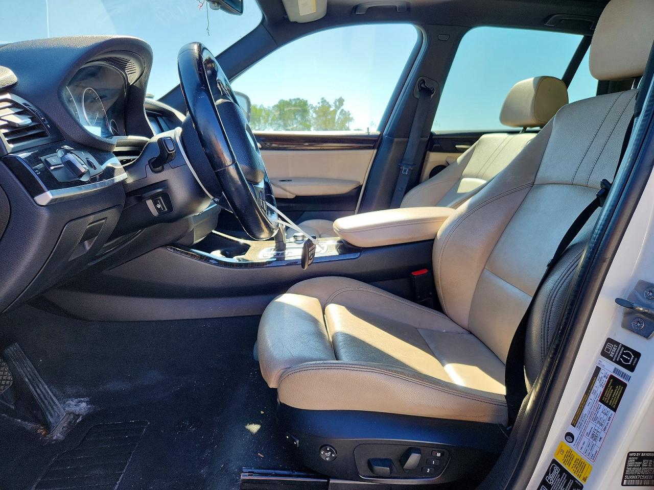 2014 Bmw X3 Xdrive35i White vin: 5UXWX7C5XE0E79218
