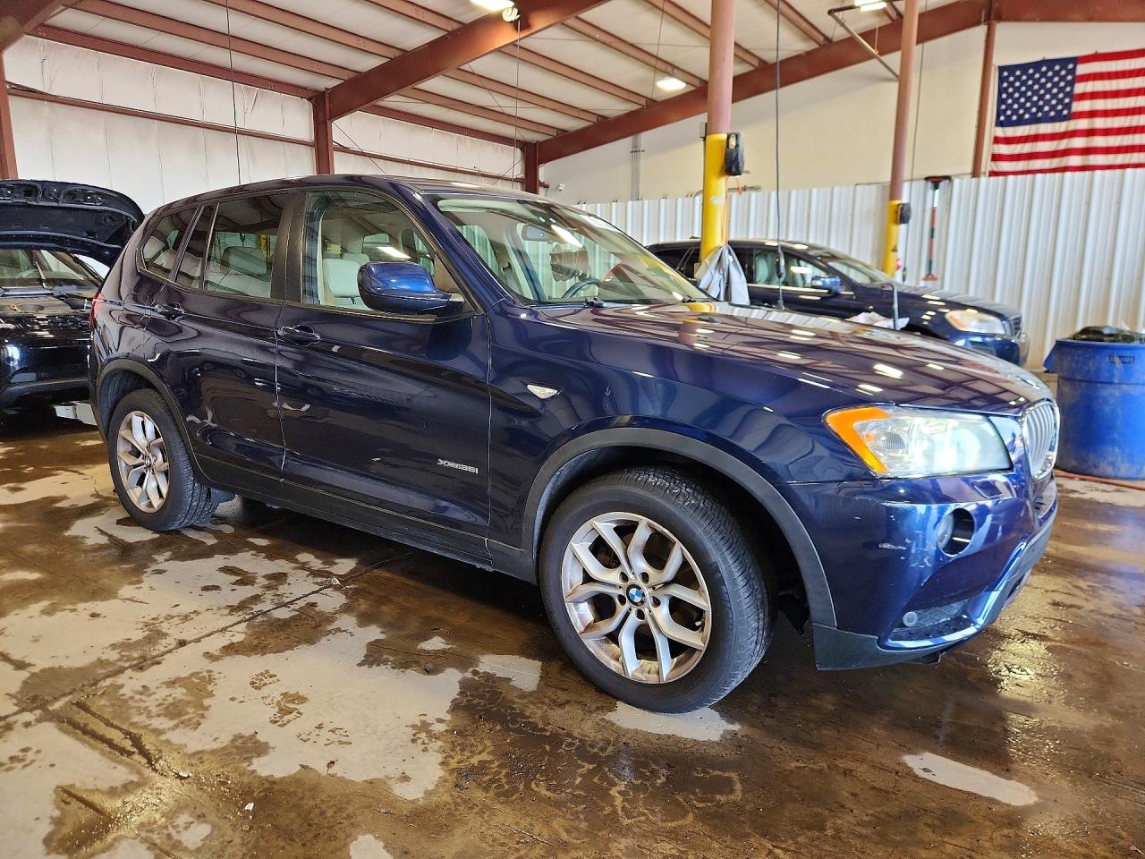2014 Bmw X3 Xdrive35i Blue vin: 5UXWX7C5XE0E80885
