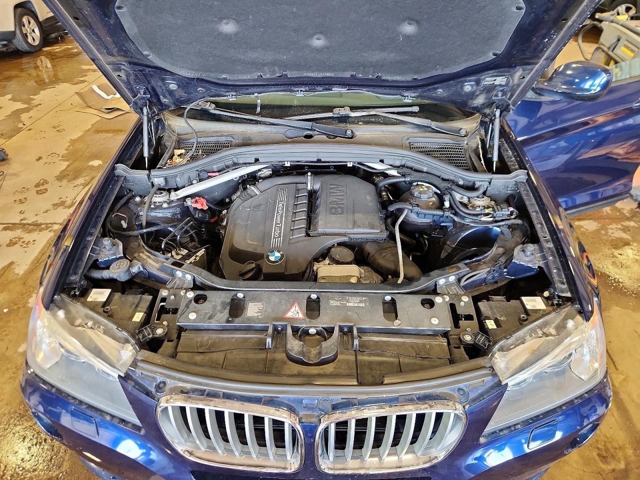 2014 Bmw X3 Xdrive35i Blue vin: 5UXWX7C5XE0E80885