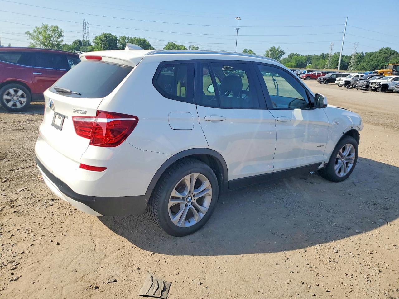 2015 Bmw X3 Xdrive35i White vin: 5UXWX7C5XF0K31890