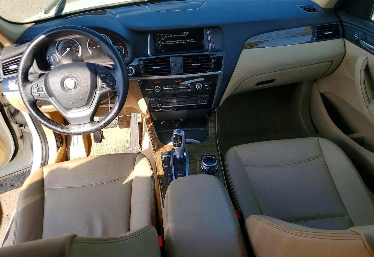 2015 Bmw X3 Xdrive35i White vin: 5UXWX7C5XF0K31890