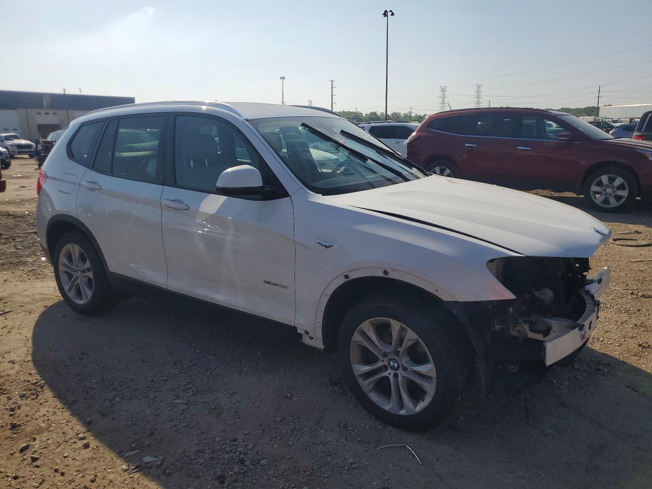 2015 Bmw X3 Xdrive35i White vin: 5UXWX7C5XF0K31890
