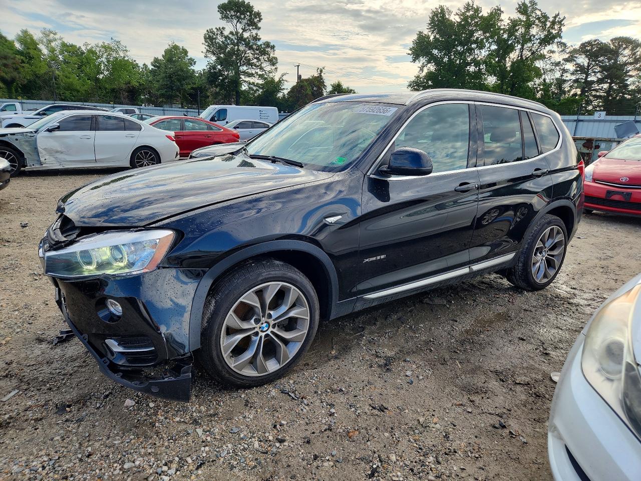 2015 Bmw X3 Xdrive35i Черный vin: 5UXWX7C5XF0K34188