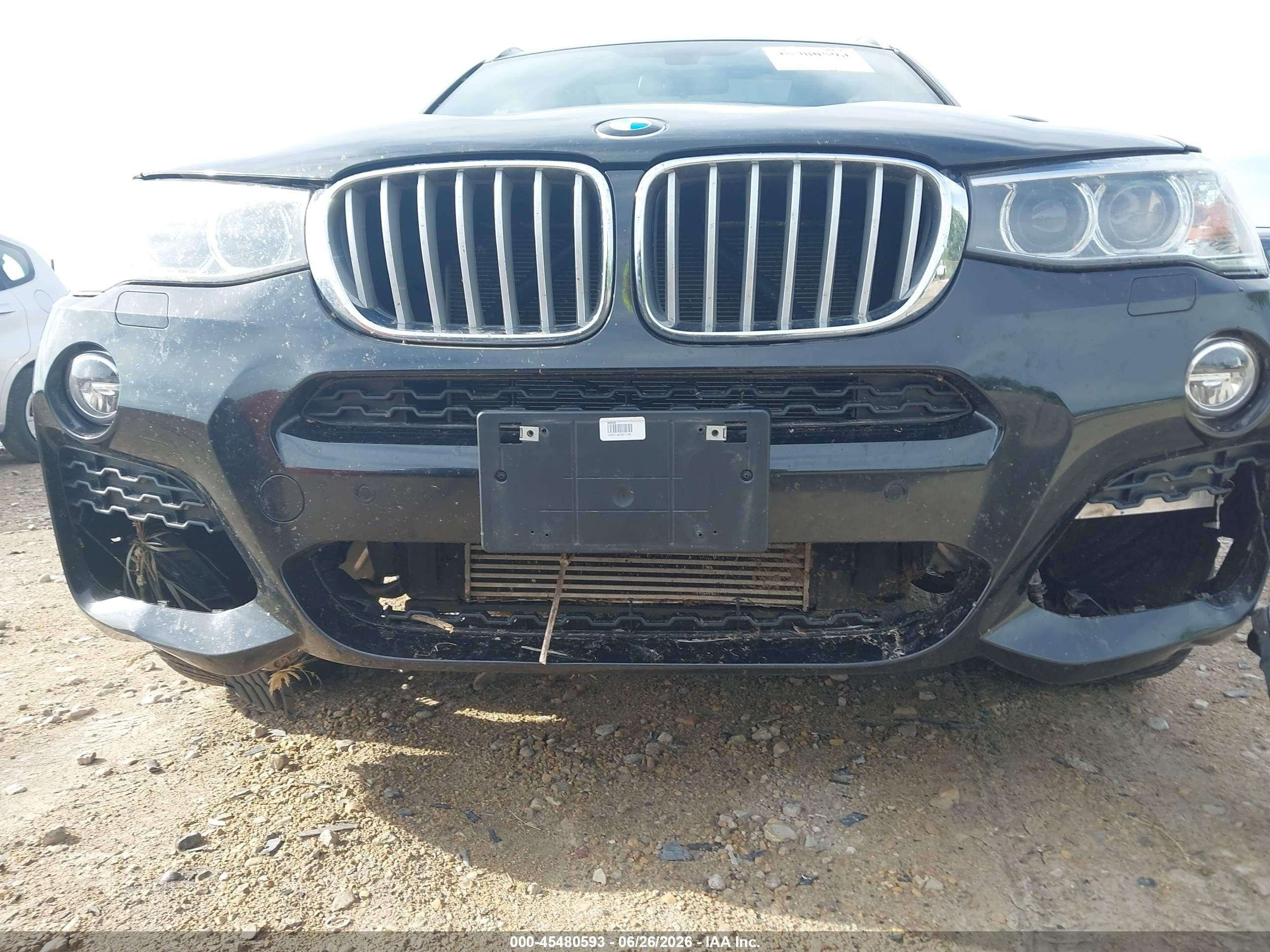 2017 Bmw X3 Xdrive28i Черный vin: 5UXWX9C35H0W74378