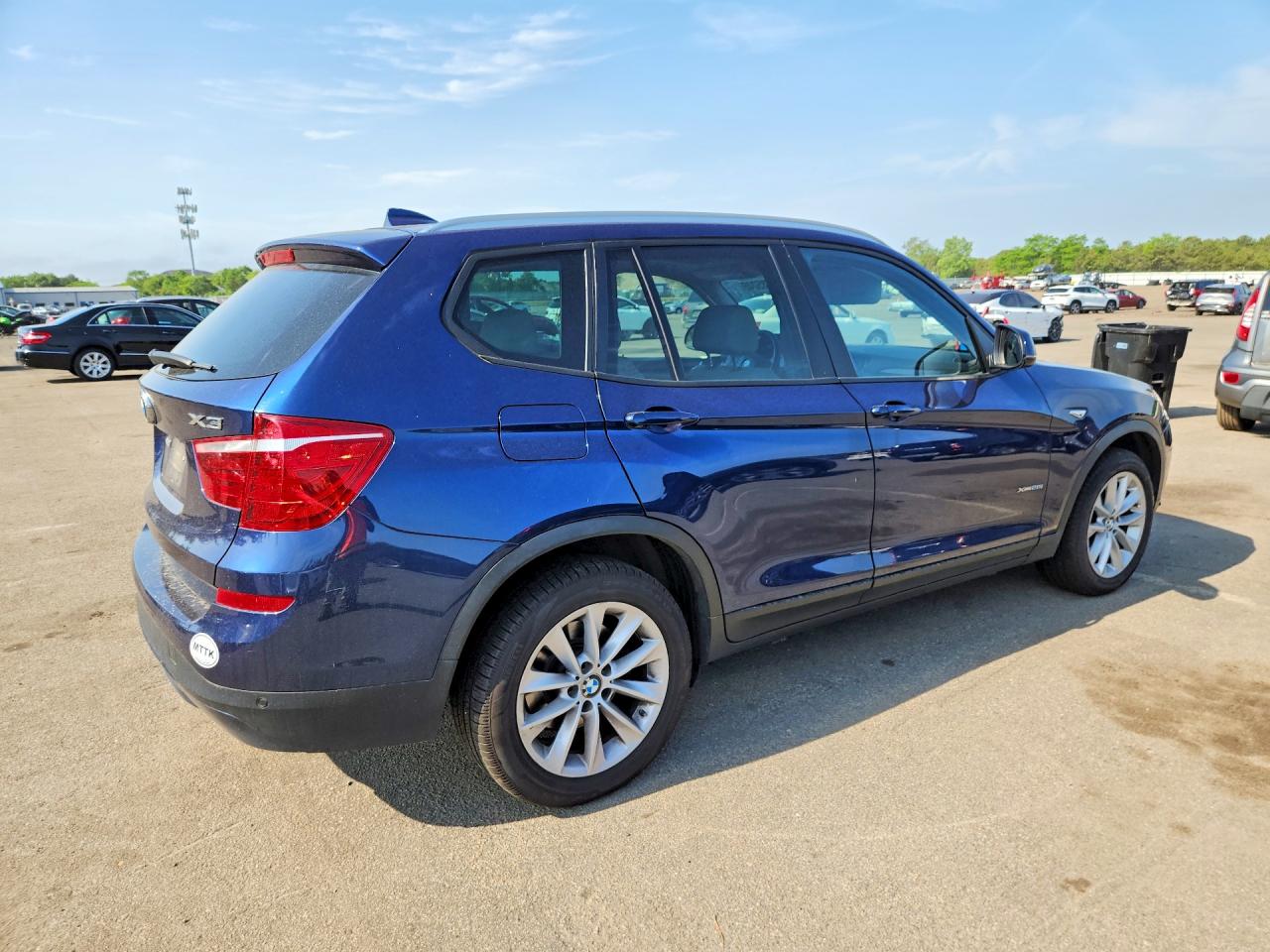 2017 Bmw X3 Xdrive28i Blue vin: 5UXWX9C36H0W80268