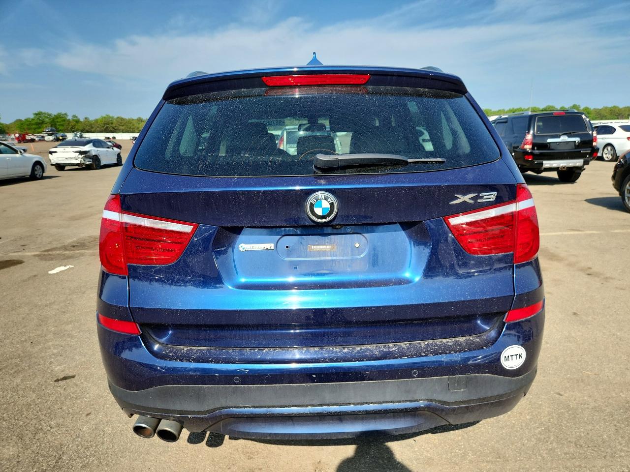 2017 Bmw X3 Xdrive28i Blue vin: 5UXWX9C36H0W80268