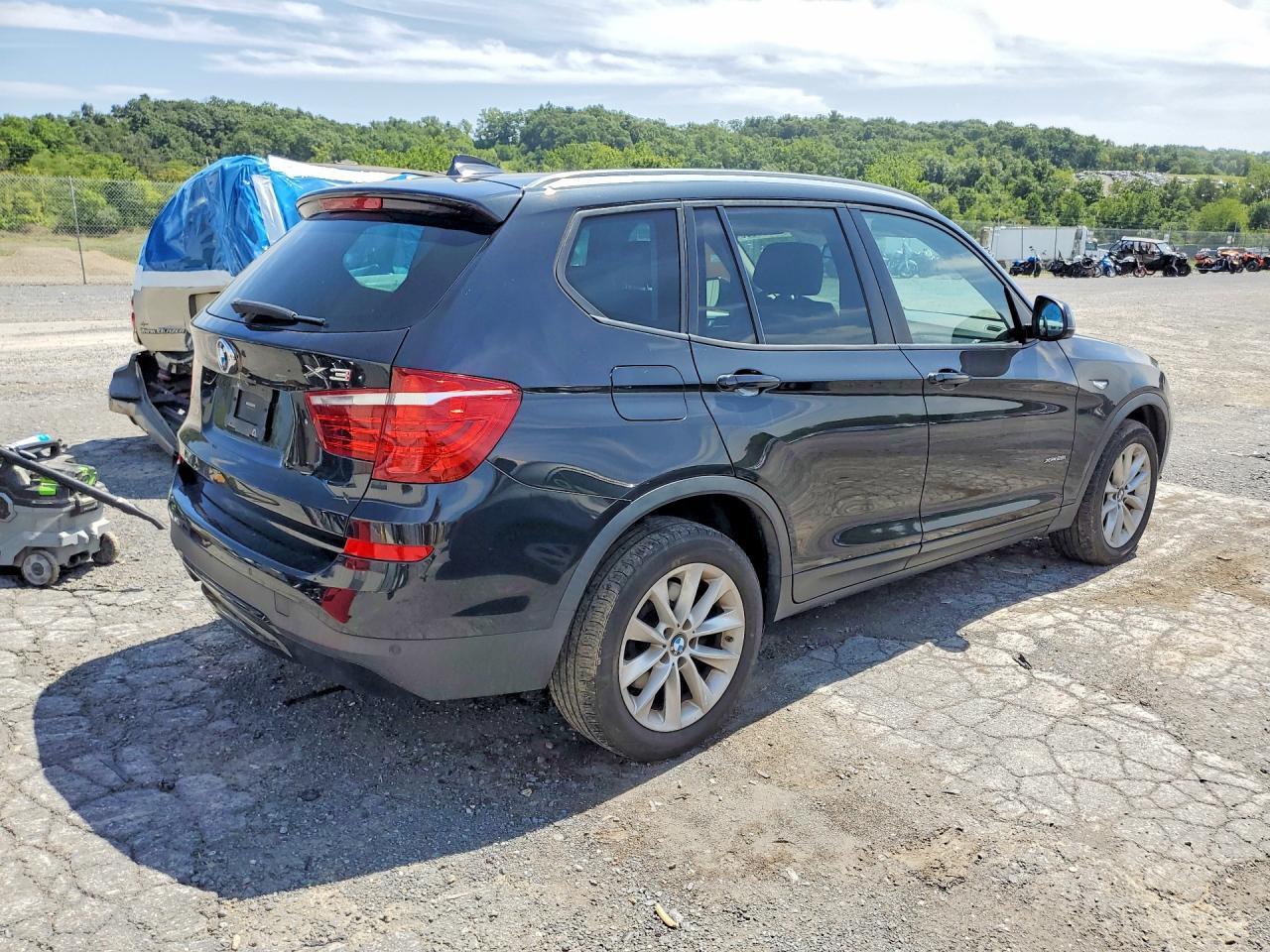 2017 Bmw X3 Xdrive28i Black vin: 5UXWX9C37H0W75113