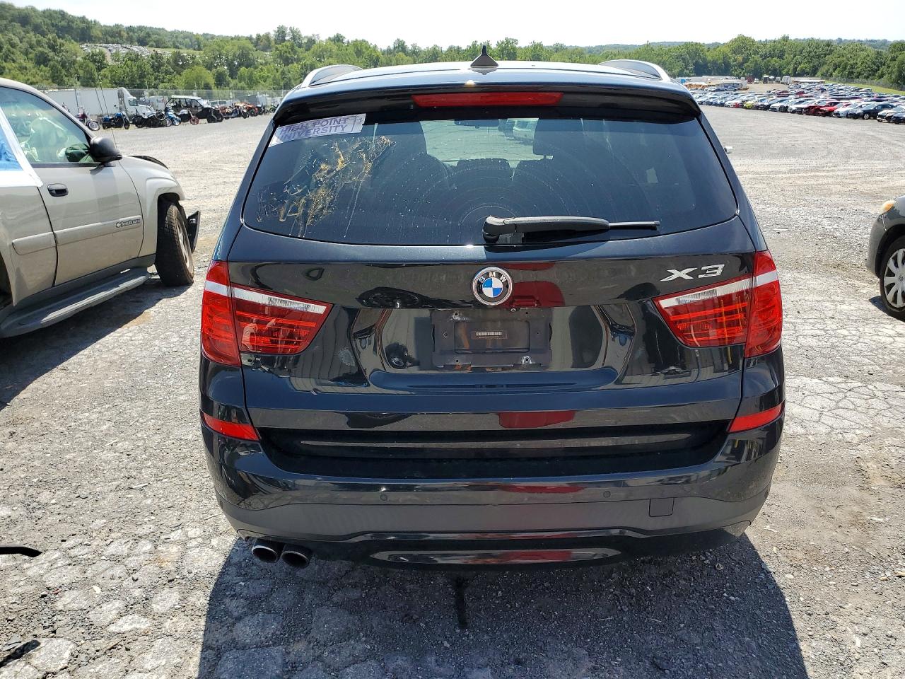 2017 Bmw X3 Xdrive28i Black vin: 5UXWX9C37H0W75113