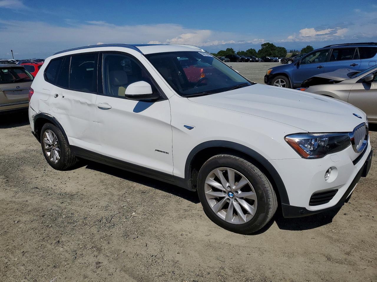 2017 Bmw X3 Xdrive28i White vin: 5UXWX9C38H0T20225