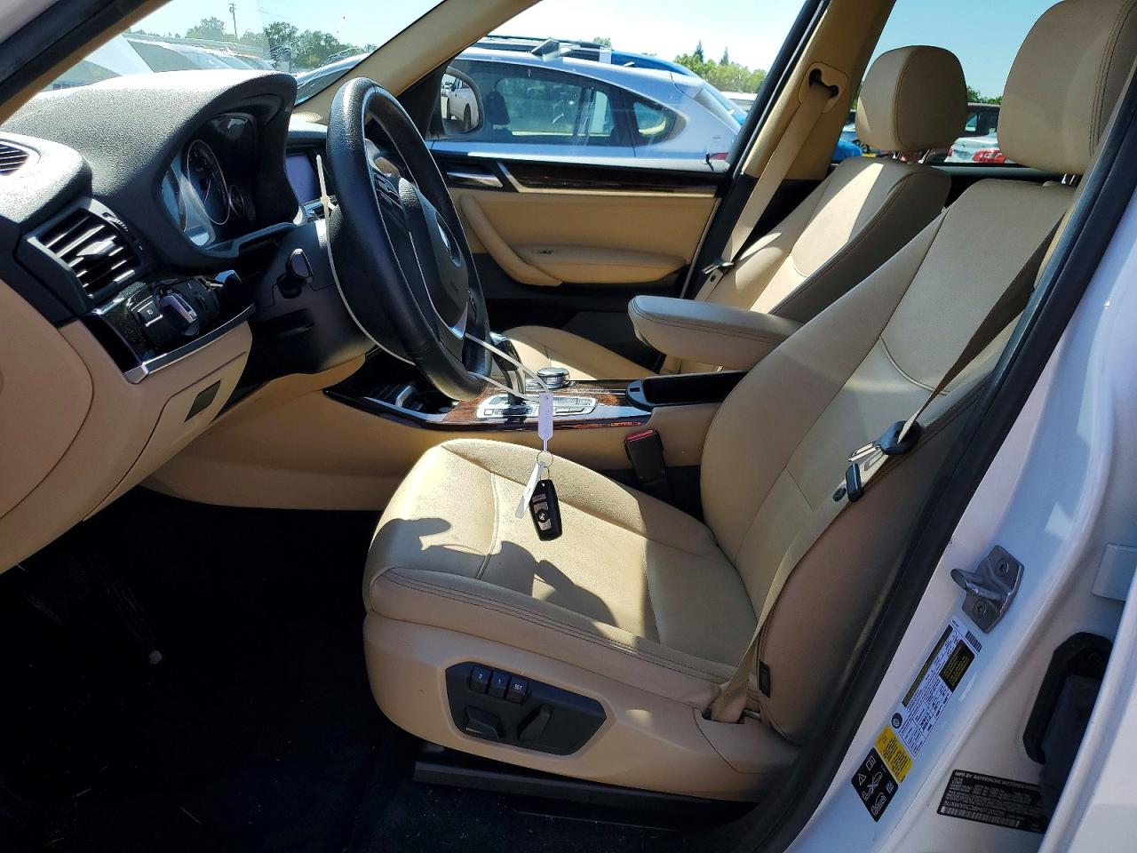 2017 Bmw X3 Xdrive28i White vin: 5UXWX9C38H0T20225