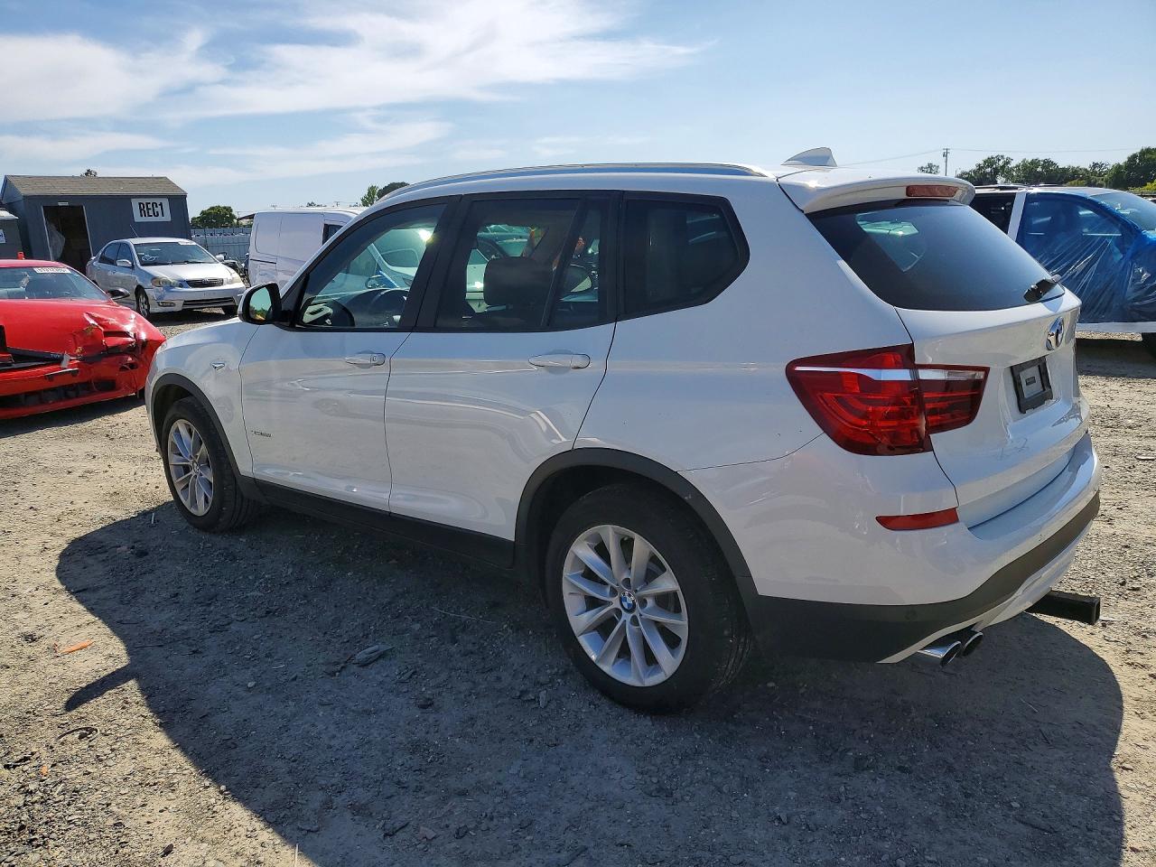 2017 Bmw X3 Xdrive28i White vin: 5UXWX9C38H0T20225