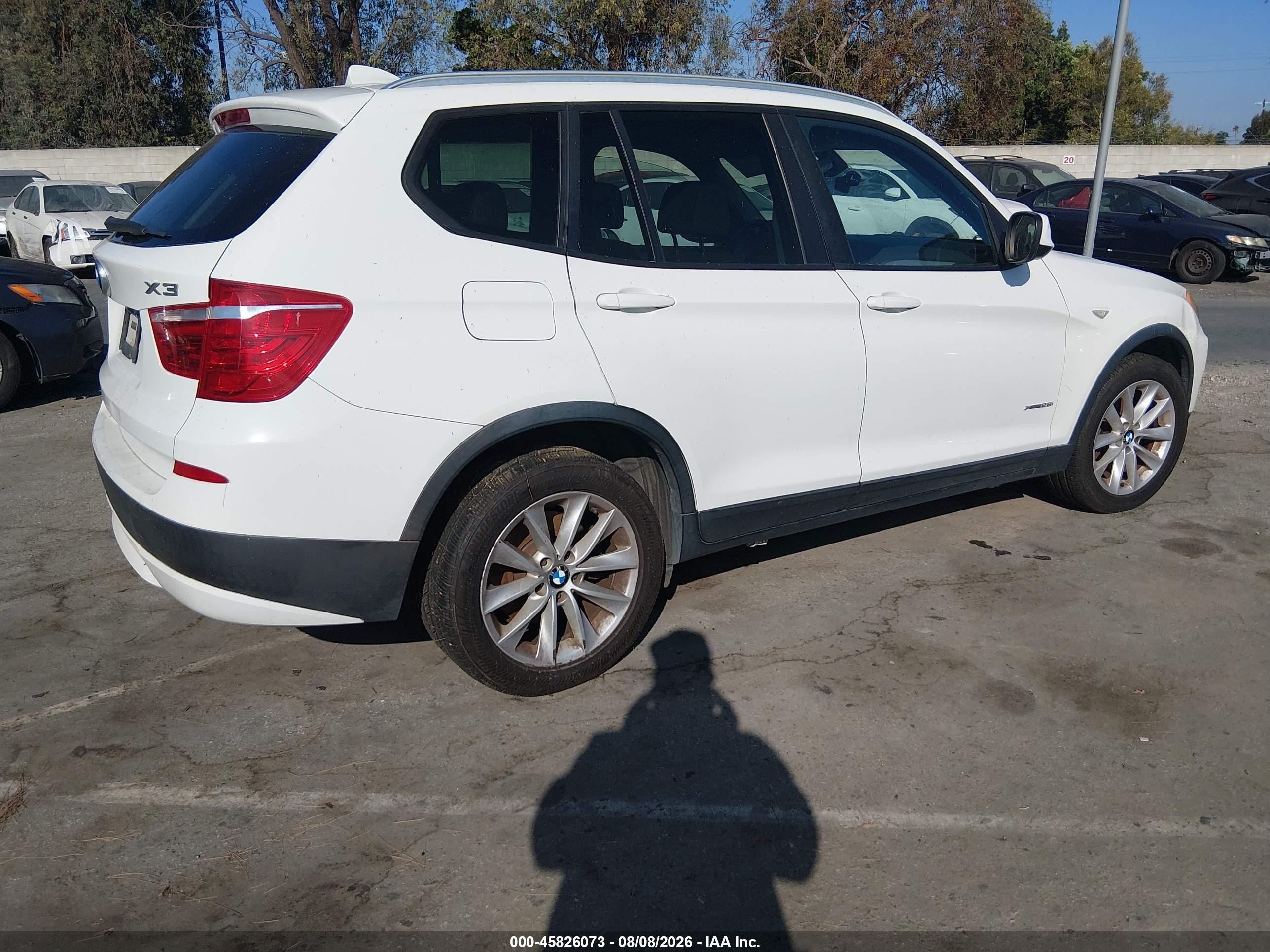 2013 Bmw X3 Xdrive28i Белый vin: 5UXWX9C50D0A11475