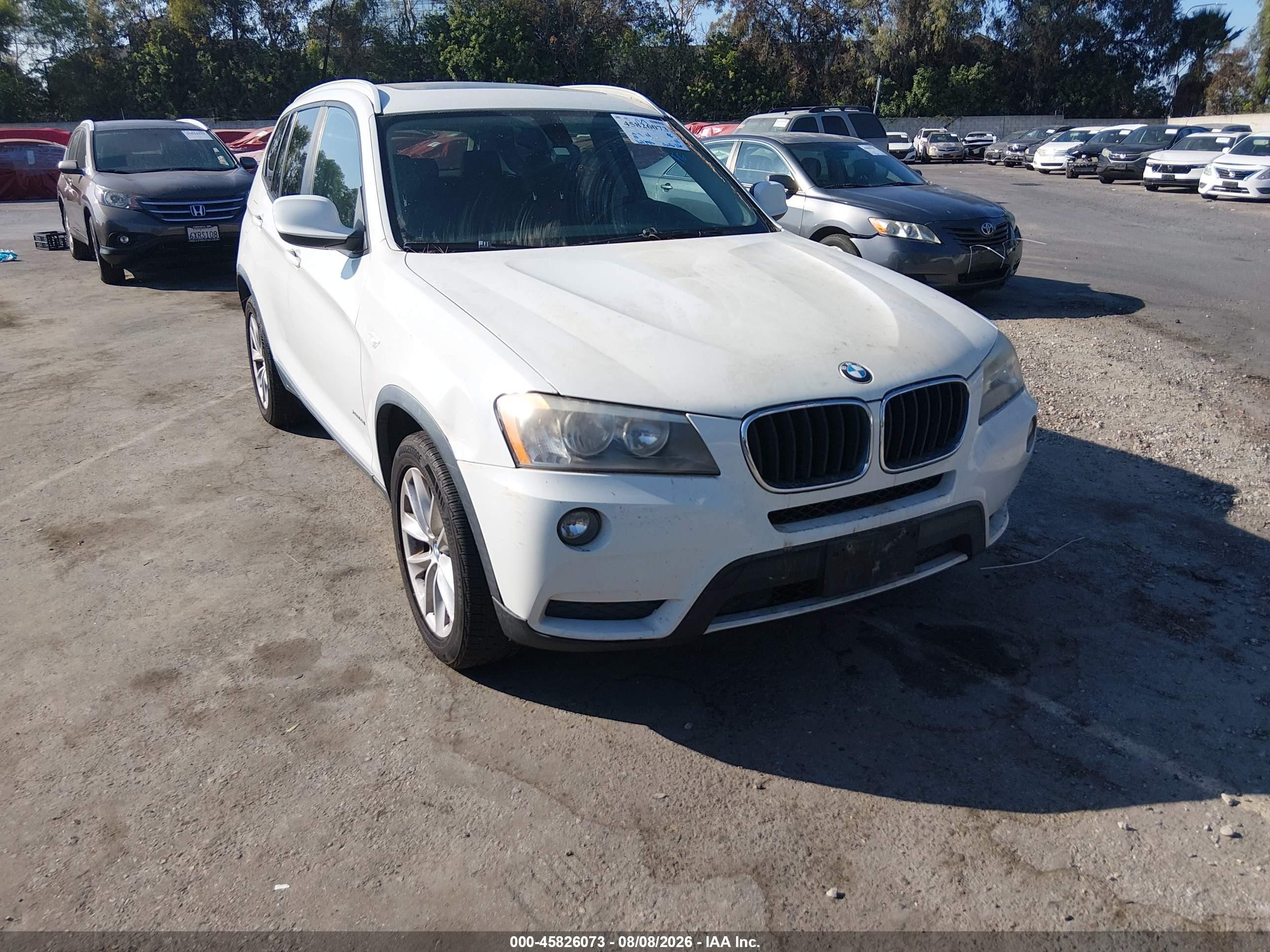 2013 Bmw X3 Xdrive28i Белый vin: 5UXWX9C50D0A11475
