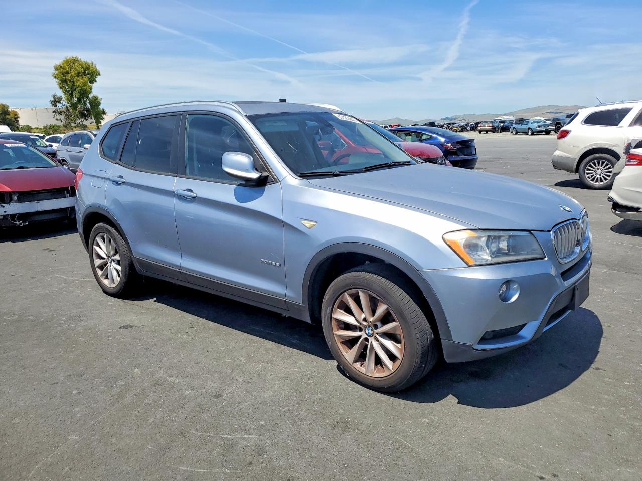 2013 Bmw X3 Xdrive28i Silver vin: 5UXWX9C50D0A12917