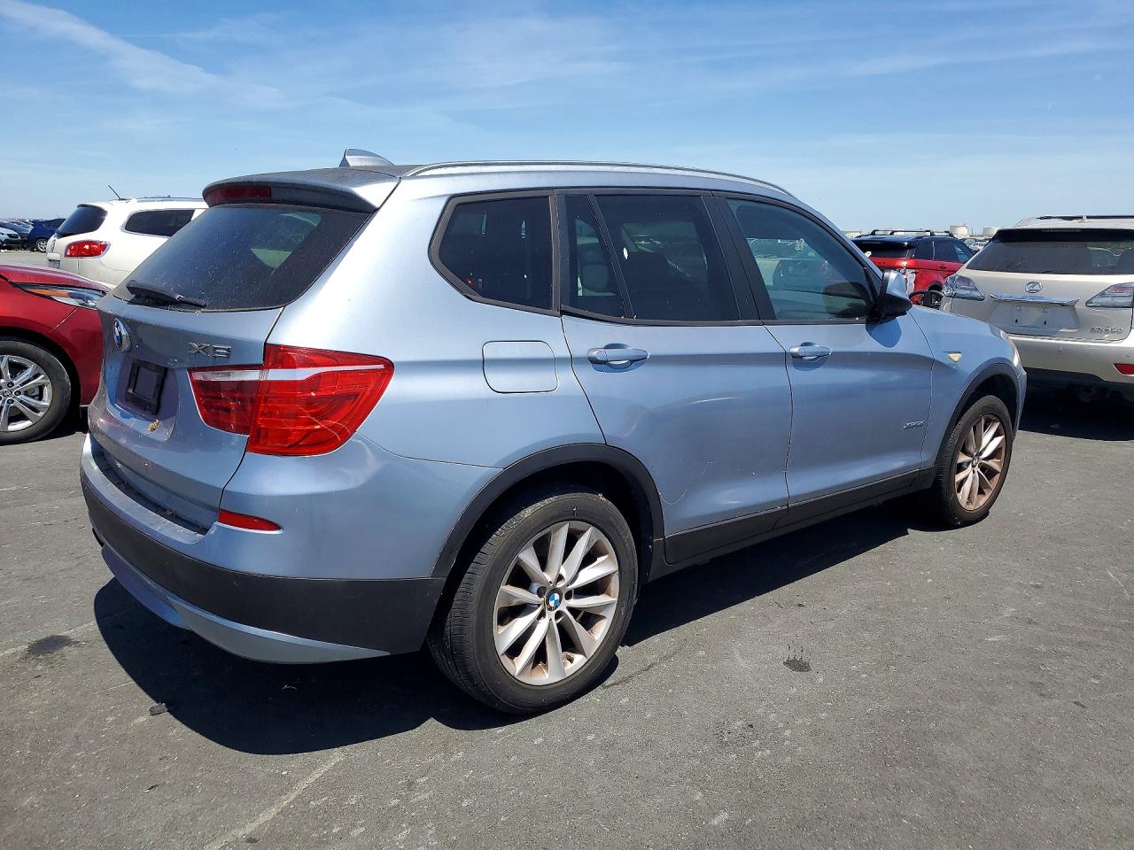 2013 Bmw X3 Xdrive28i Silver vin: 5UXWX9C50D0A12917