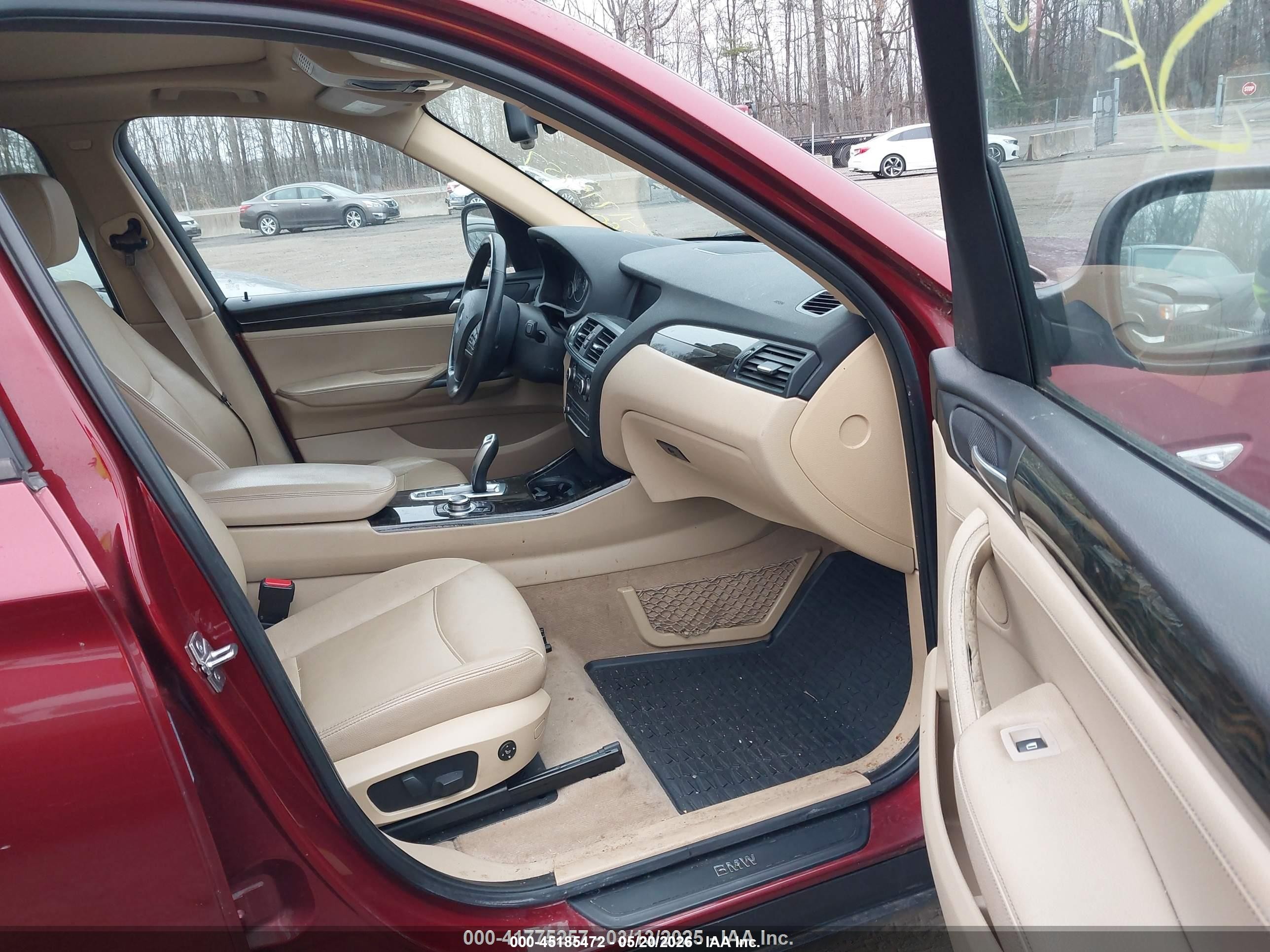 2013 Bmw X3 Xdrive28i Red vin: 5UXWX9C50D0A16188