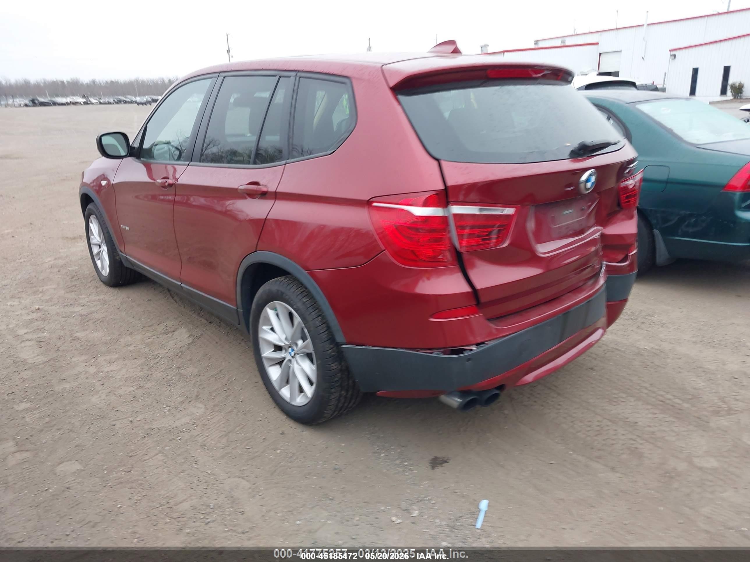 2013 Bmw X3 Xdrive28i Red vin: 5UXWX9C50D0A16188