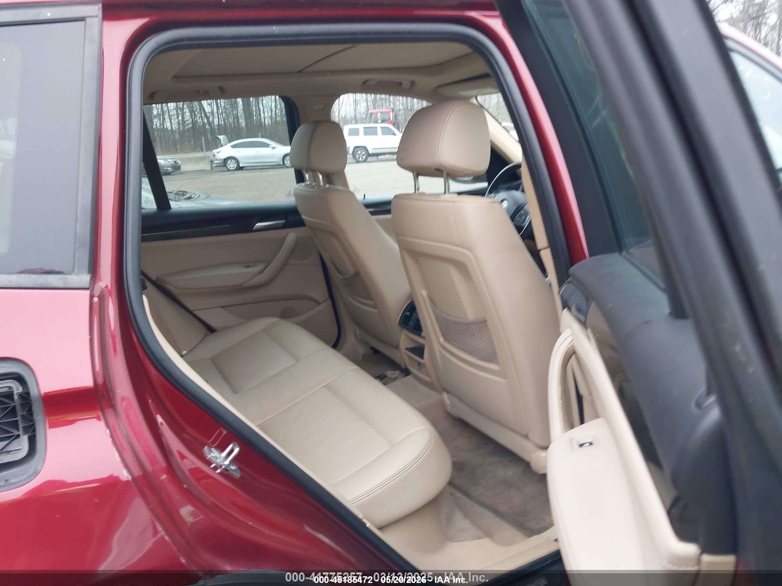 2013 Bmw X3 Xdrive28i Red vin: 5UXWX9C50D0A16188