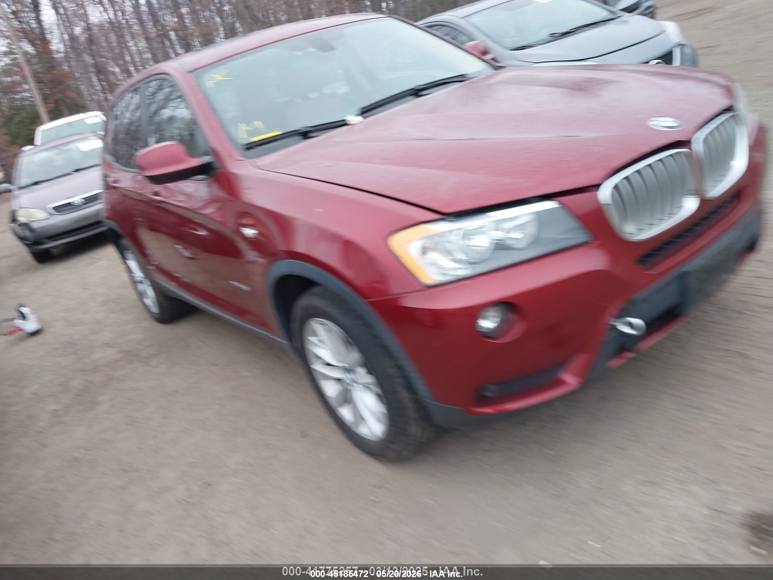 2013 Bmw X3 Xdrive28i Красный vin: 5UXWX9C50D0A16188