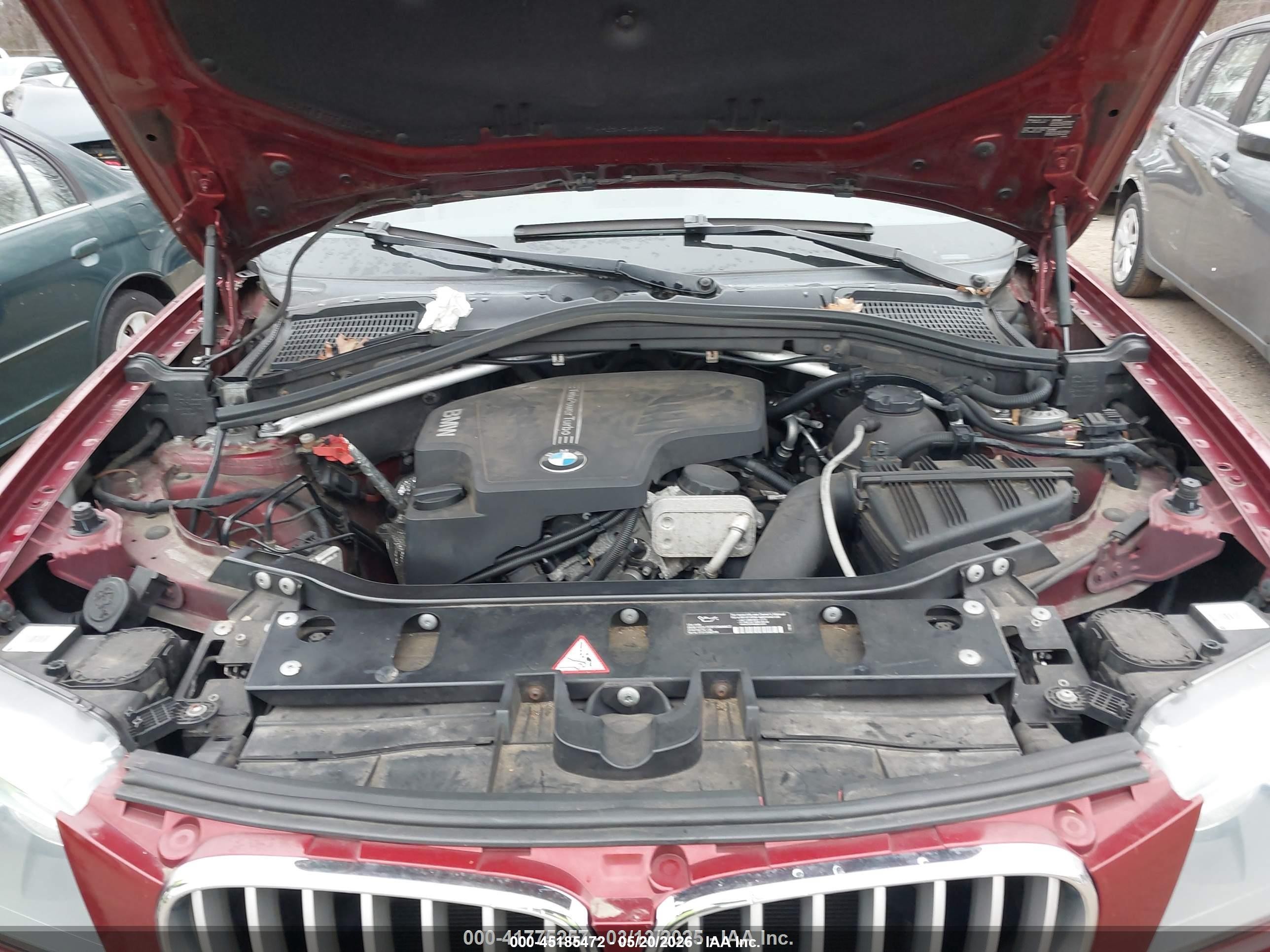 2013 Bmw X3 Xdrive28i Red vin: 5UXWX9C50D0A16188
