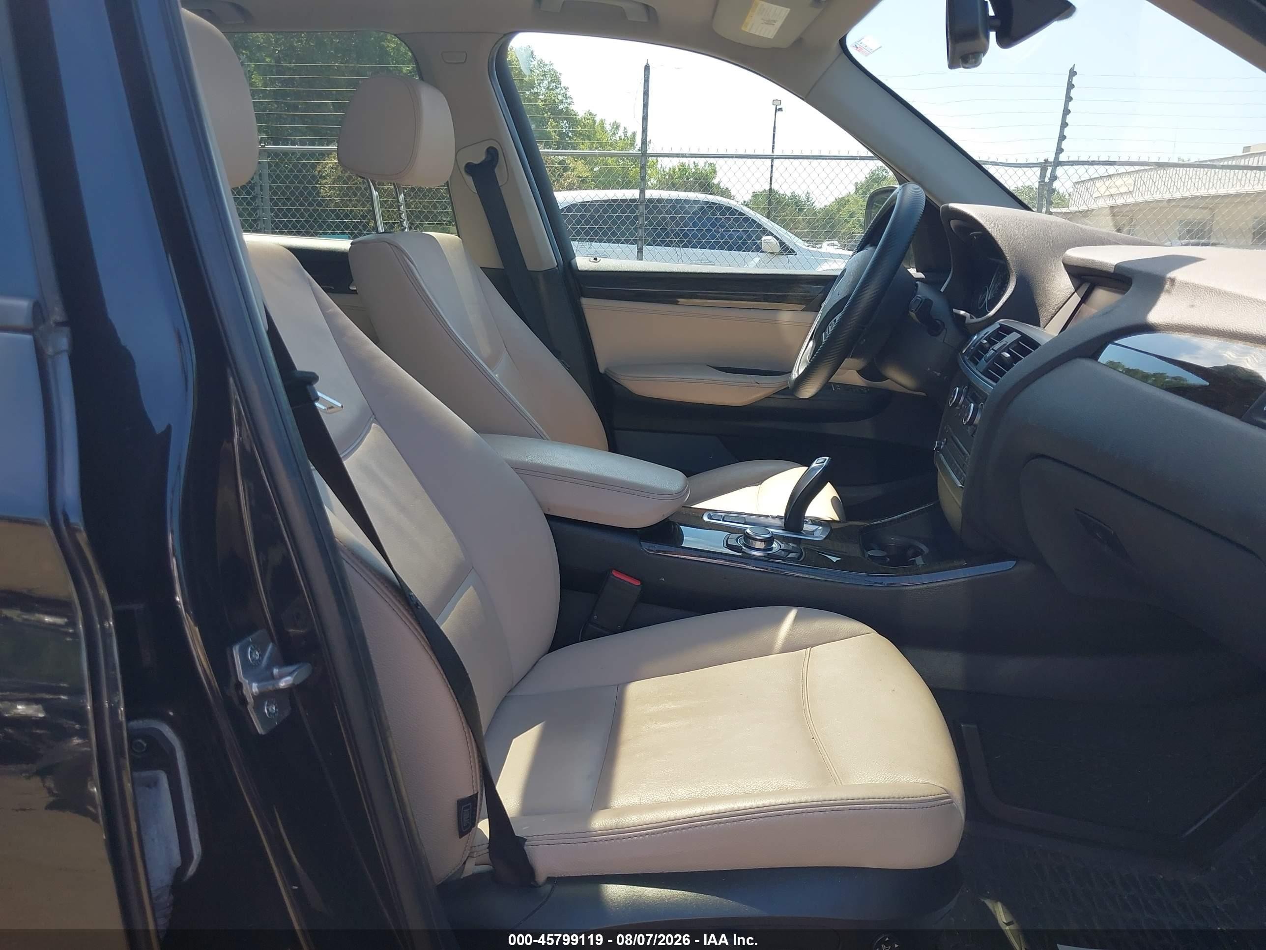 2013 Bmw X3 Xdrive28i Черный vin: 5UXWX9C50D0A17325