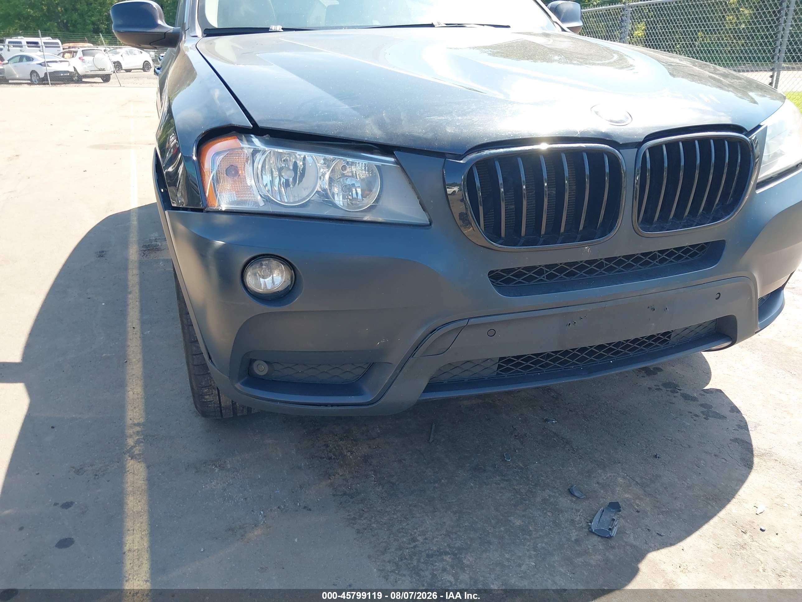 2013 Bmw X3 Xdrive28i Черный vin: 5UXWX9C50D0A17325