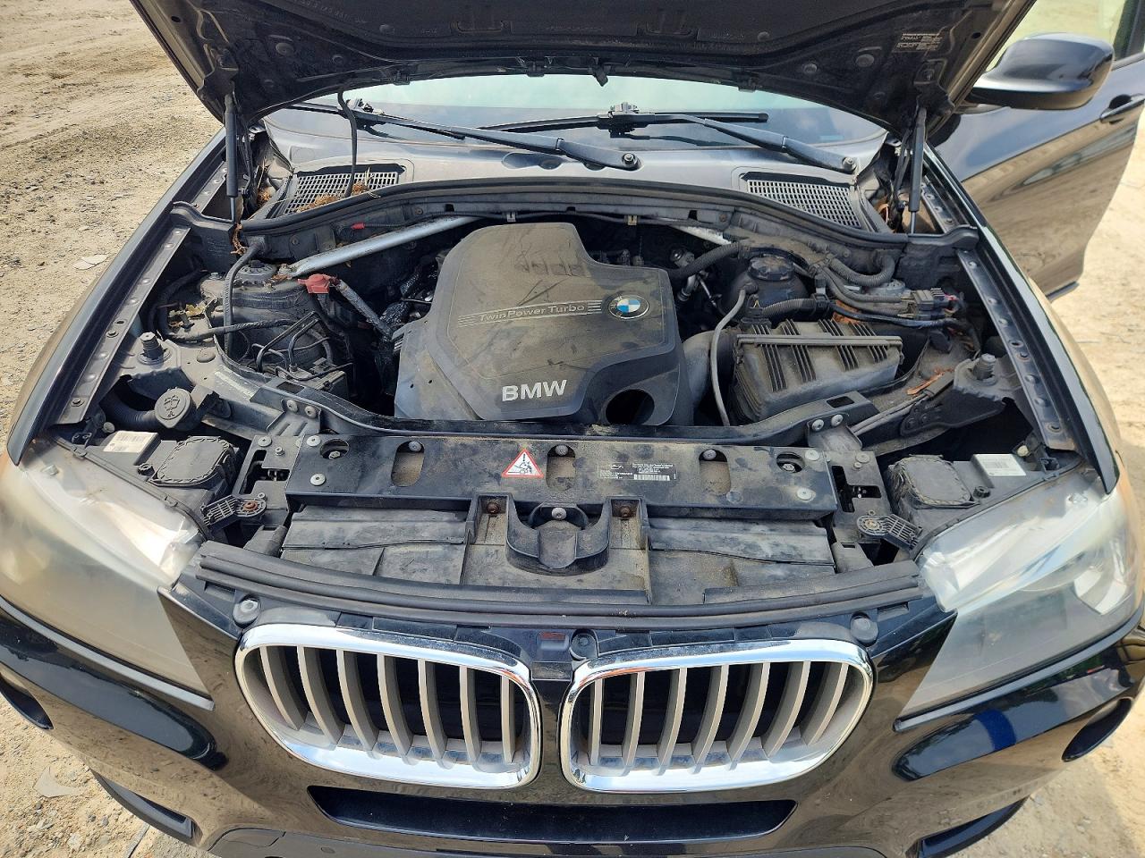 2013 Bmw X3 Xdrive28i Black vin: 5UXWX9C50D0A17423