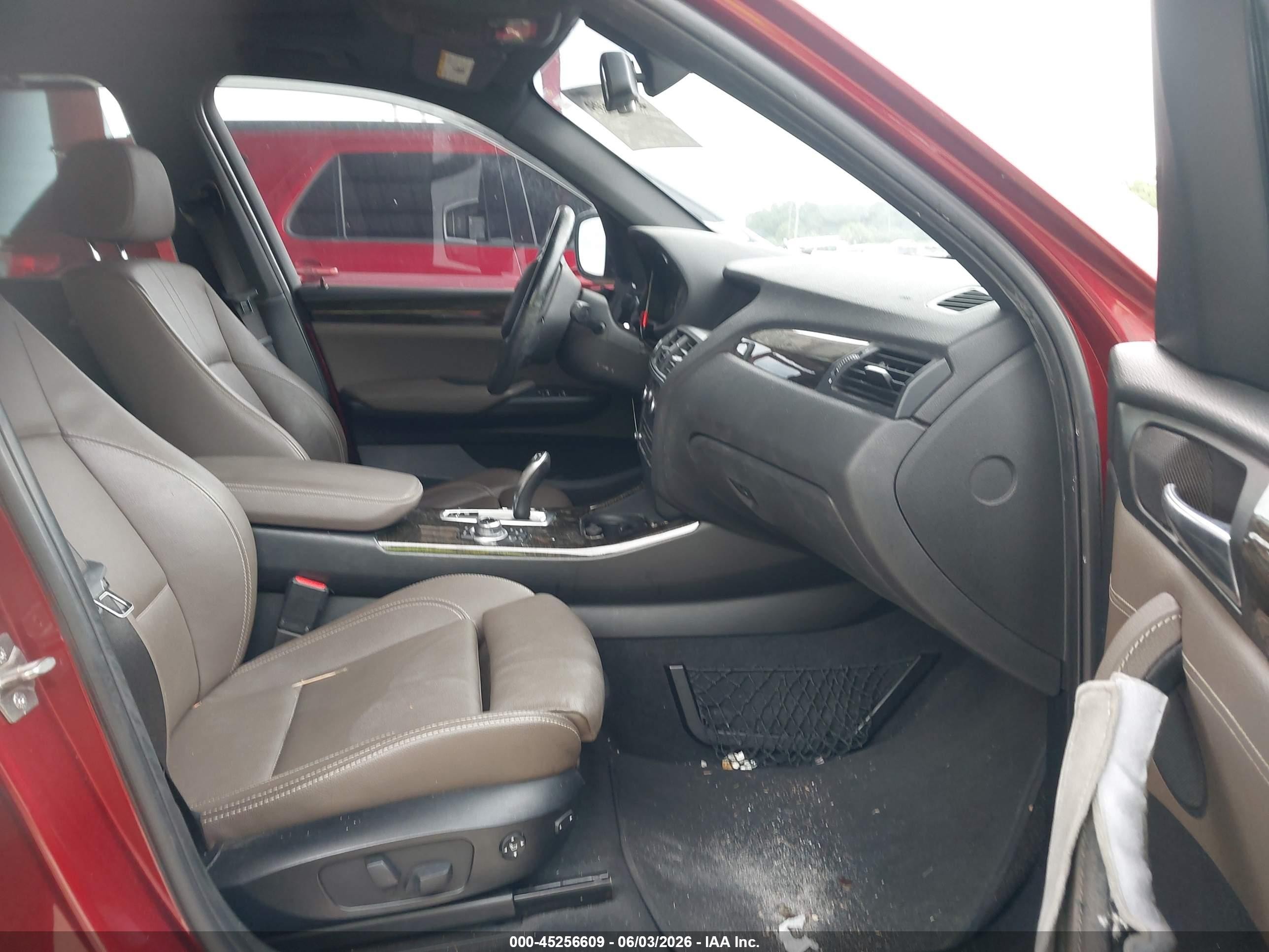 2013 Bmw X3 Xdrive28i Red vin: 5UXWX9C50D0A19303