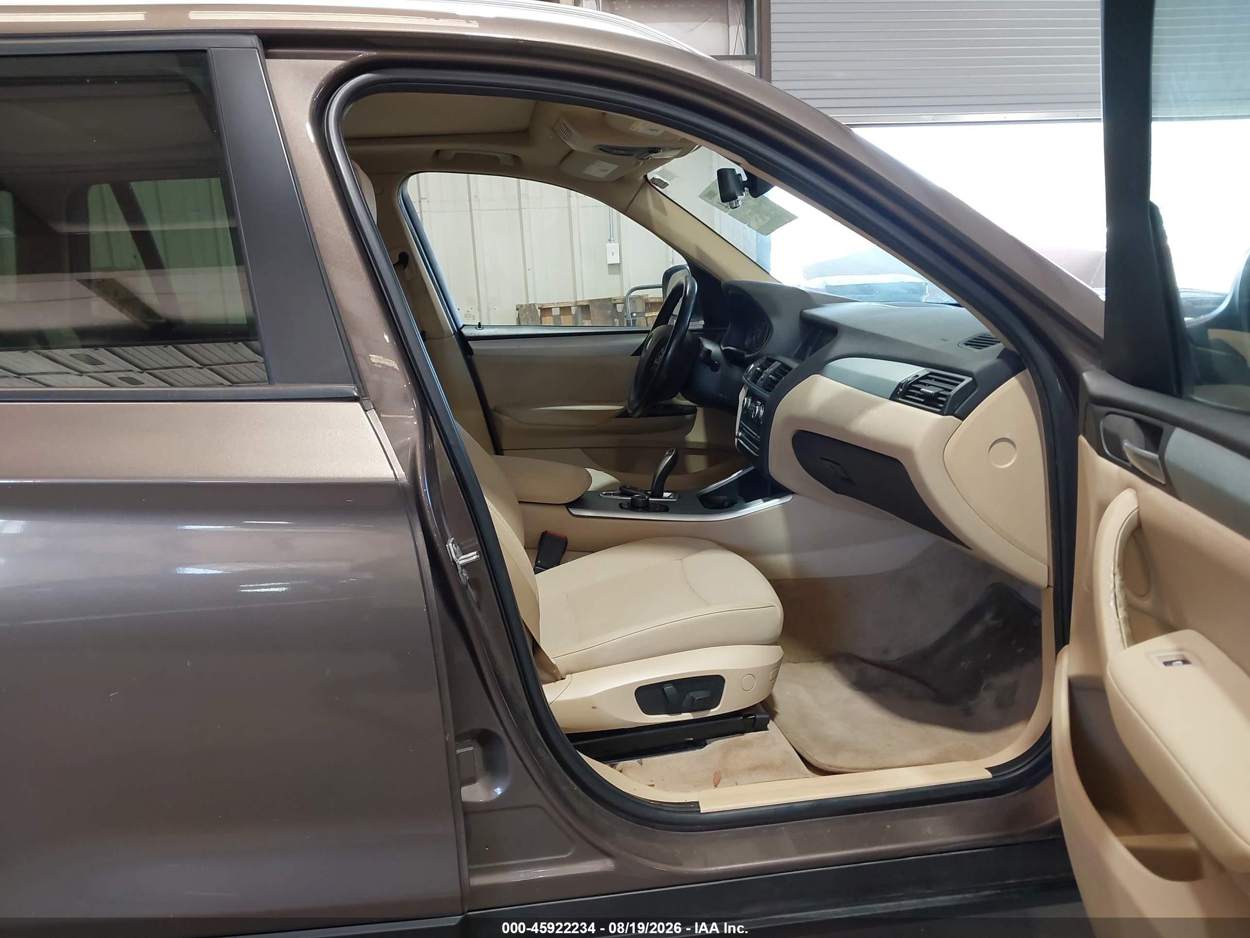 2013 Bmw X3 Xdrive28i Brown vin: 5UXWX9C50D0A23447