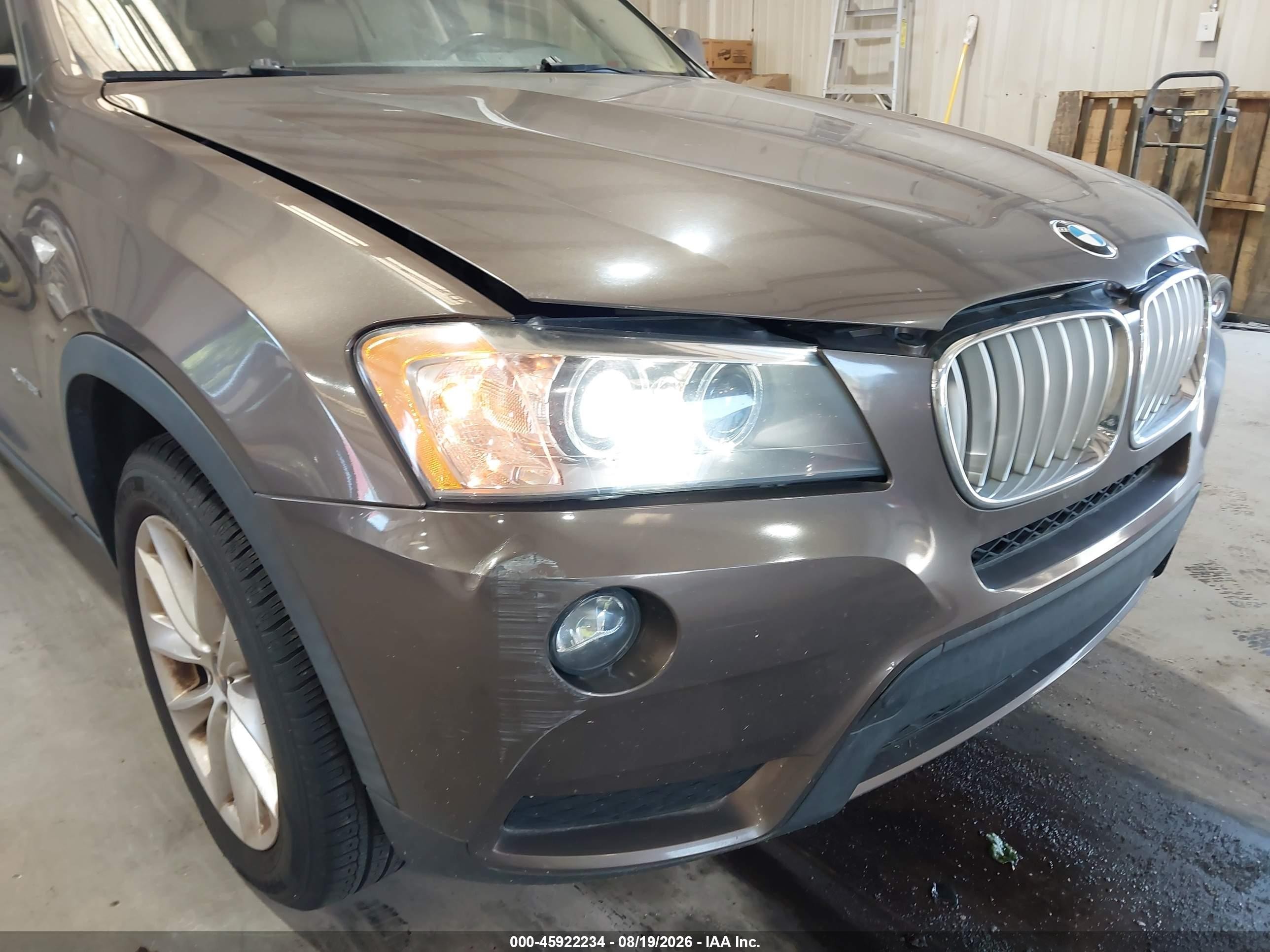 2013 Bmw X3 Xdrive28i Brown vin: 5UXWX9C50D0A23447