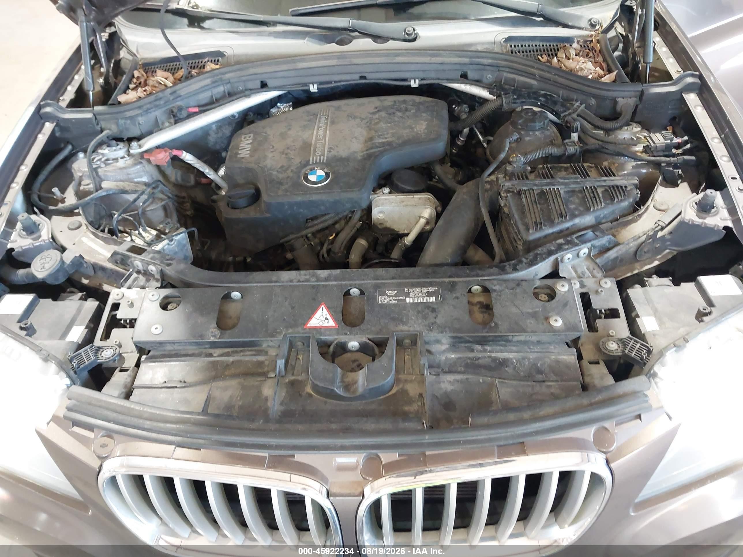 2013 Bmw X3 Xdrive28i Brown vin: 5UXWX9C50D0A23447