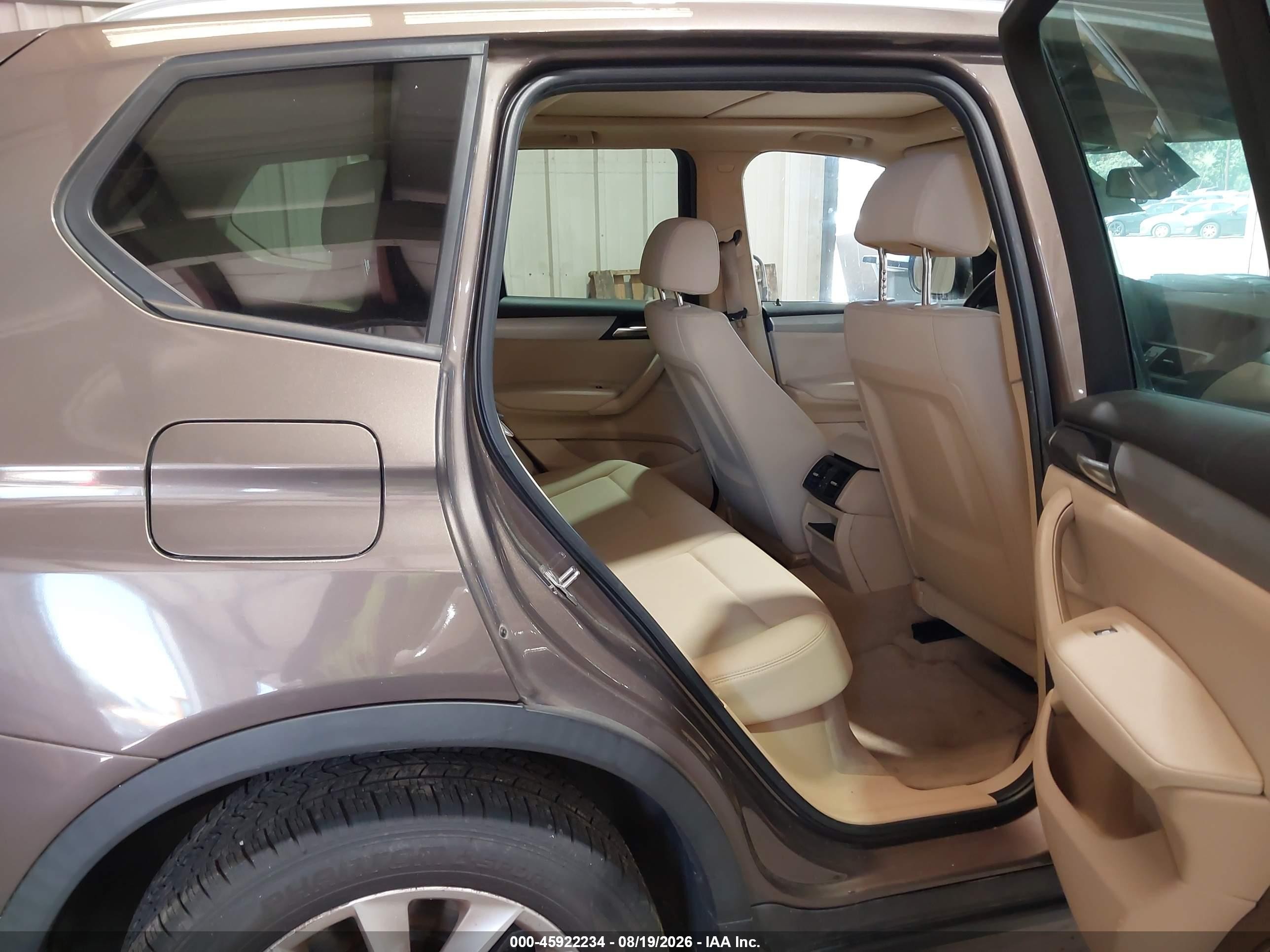 2013 Bmw X3 Xdrive28i Brown vin: 5UXWX9C50D0A23447