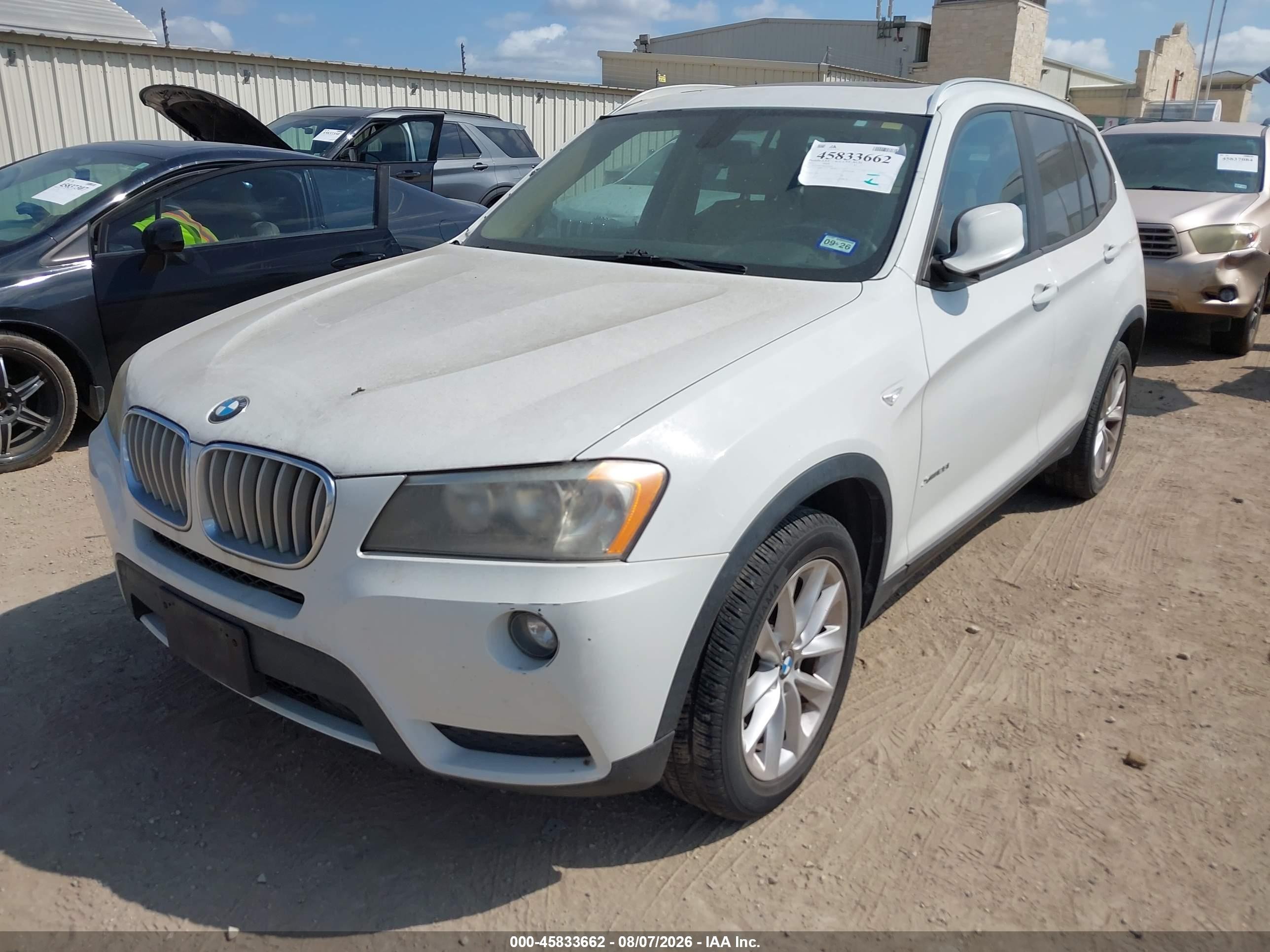 2013 Bmw X3 Xdrive28i Белый vin: 5UXWX9C50D0A26428