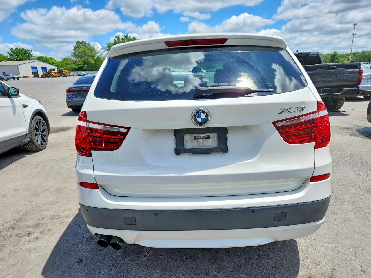 2013 Bmw X3 Xdrive28i White vin: 5UXWX9C50D0A27109