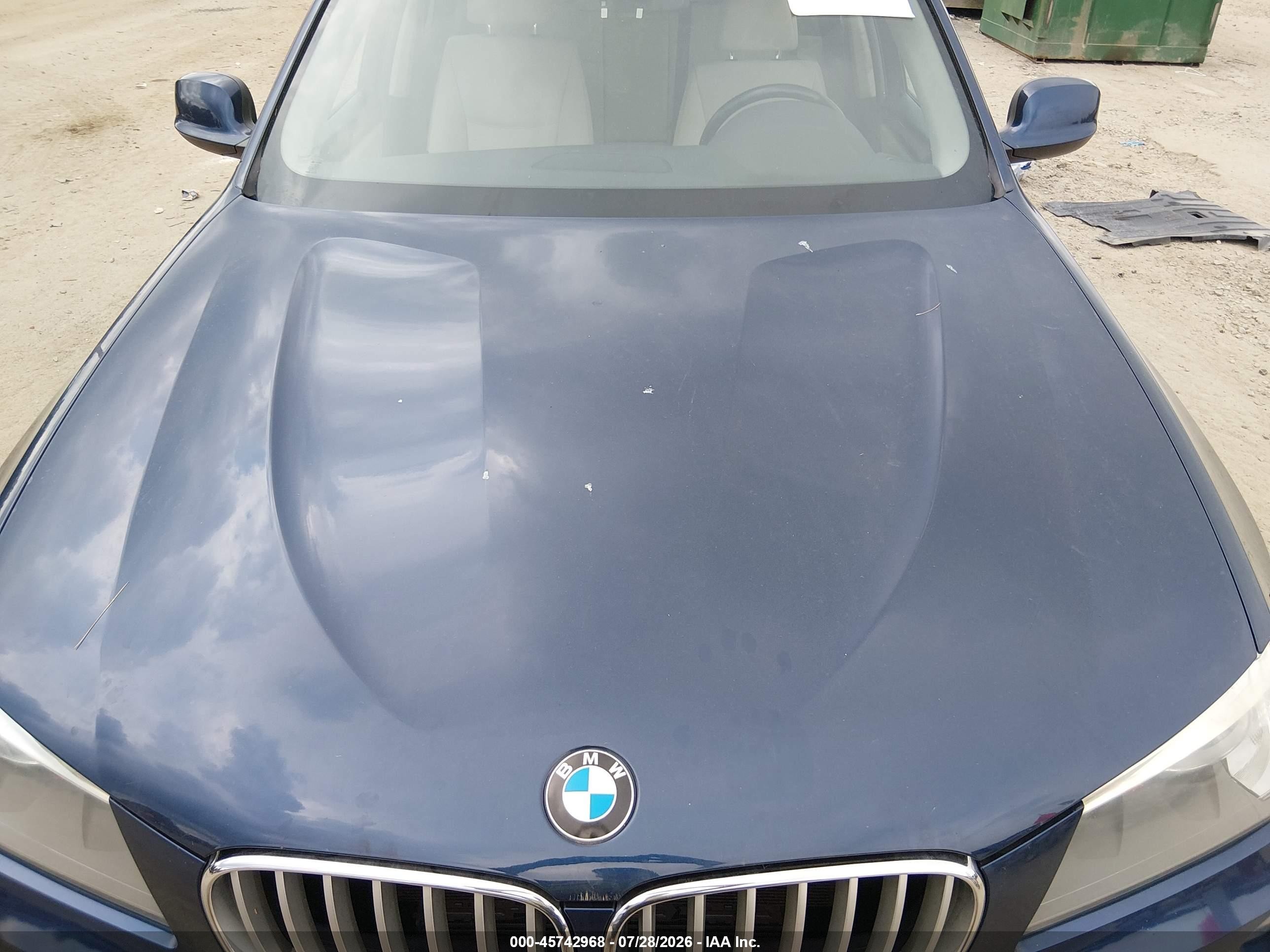 2013 Bmw X3 Xdrive28i Blue vin: 5UXWX9C50D0A27627