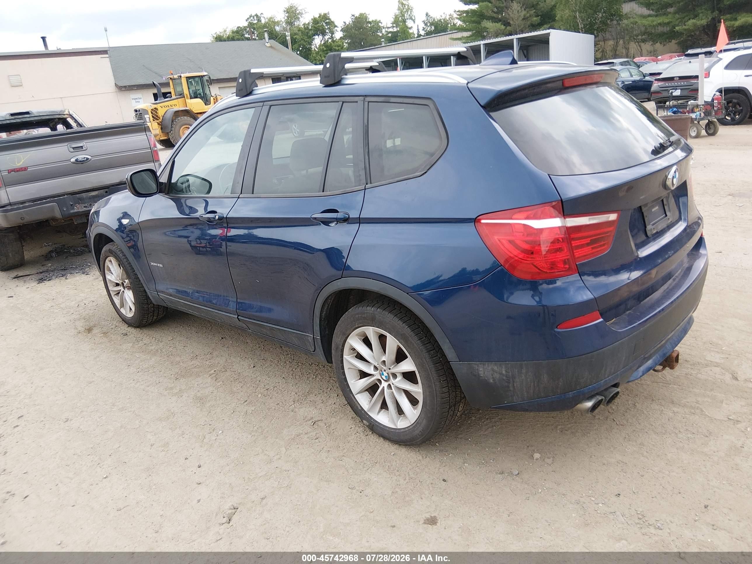 2013 Bmw X3 Xdrive28i Blue vin: 5UXWX9C50D0A27627