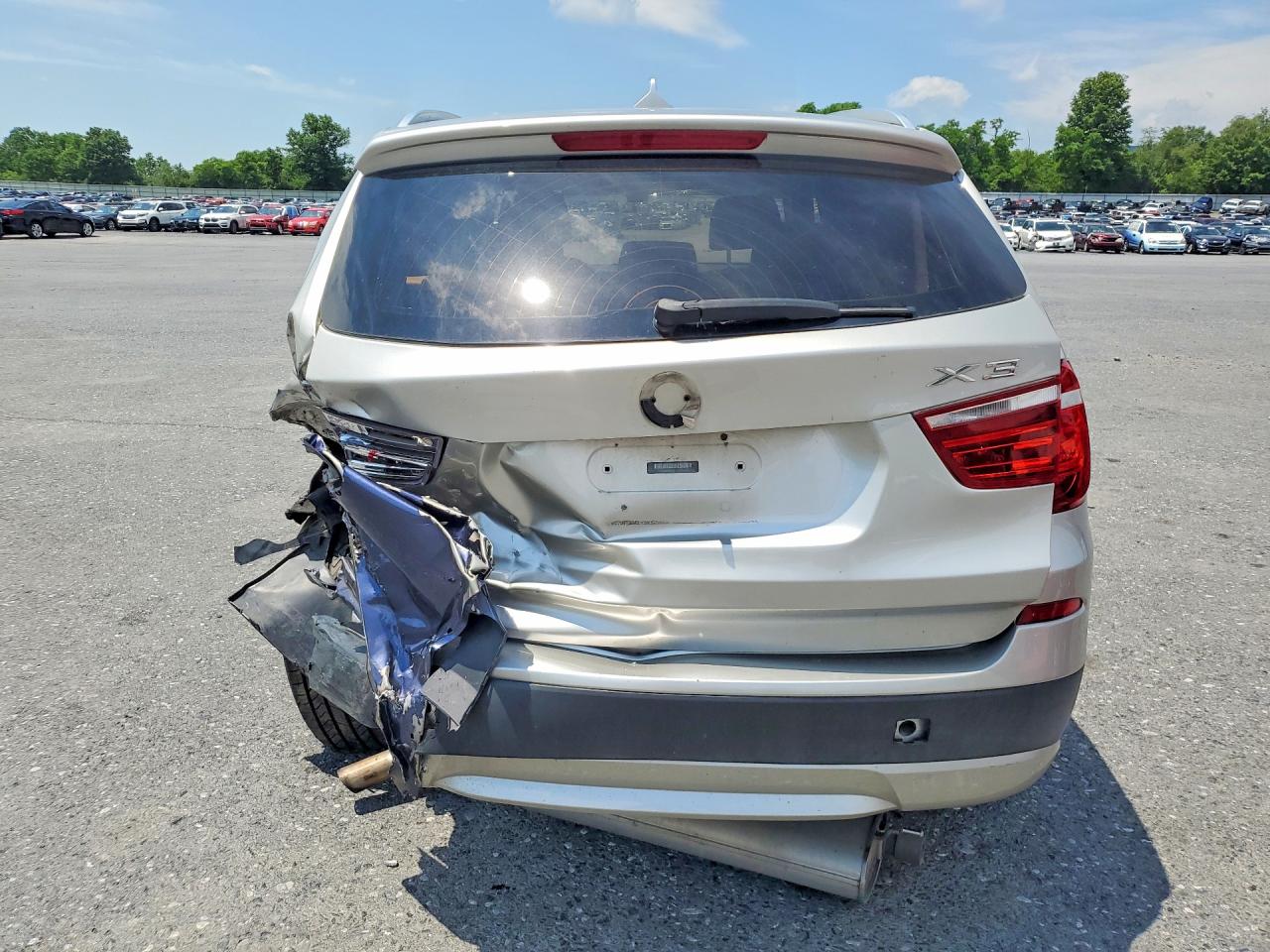 2013 Bmw X3 Silver vin: 5UXWX9C50D0A32634
