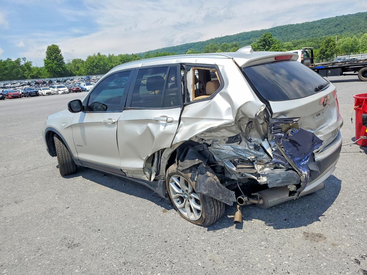 2013 Bmw X3 Silver vin: 5UXWX9C50D0A32634