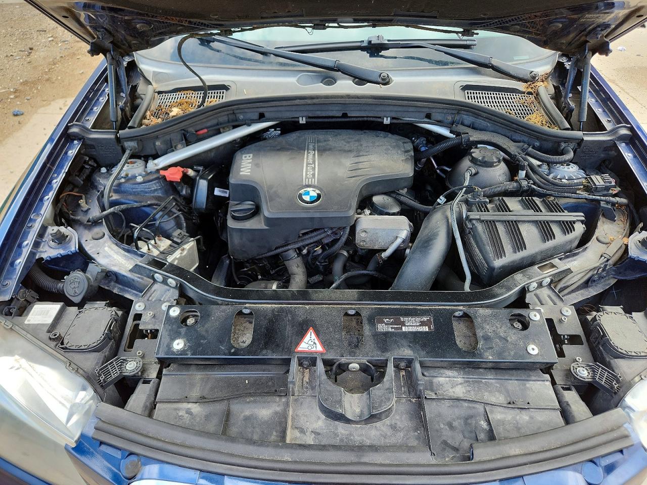 2013 Bmw X3 Xdrive28i Blue vin: 5UXWX9C50D0D09136
