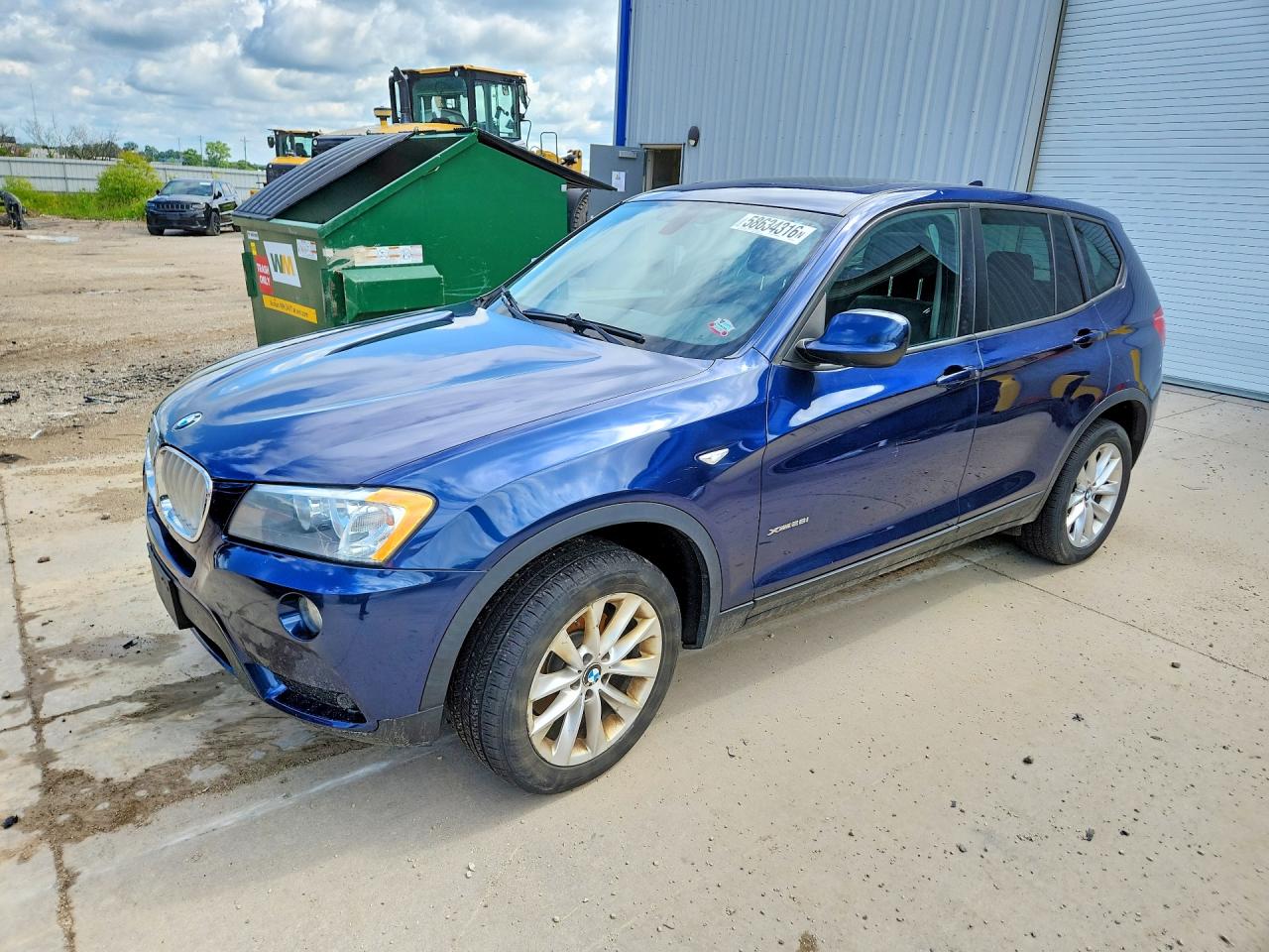 2013 Bmw X3 Xdrive28i Blue vin: 5UXWX9C50D0D09136