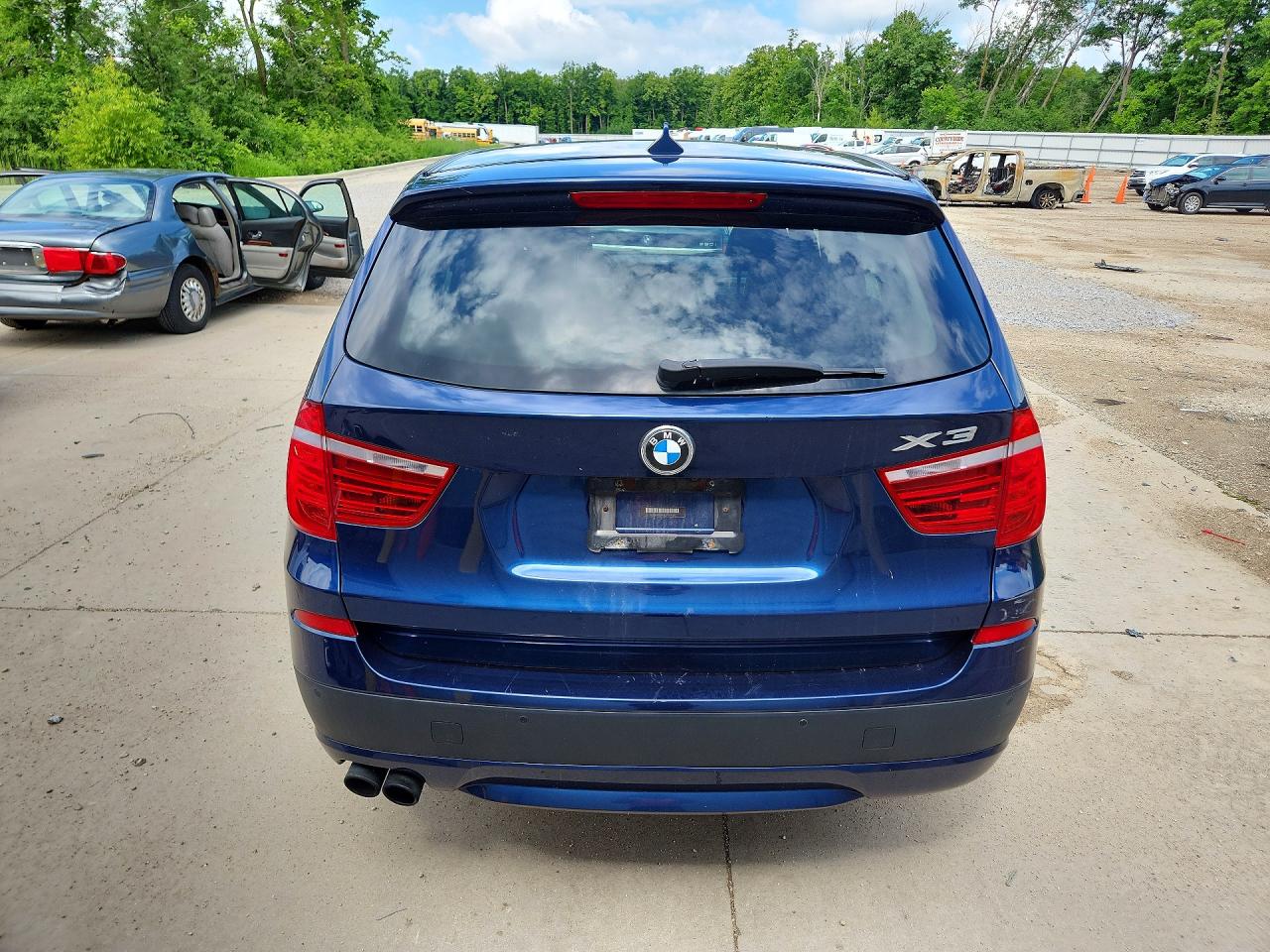 2013 Bmw X3 Xdrive28i Blue vin: 5UXWX9C50D0D09136