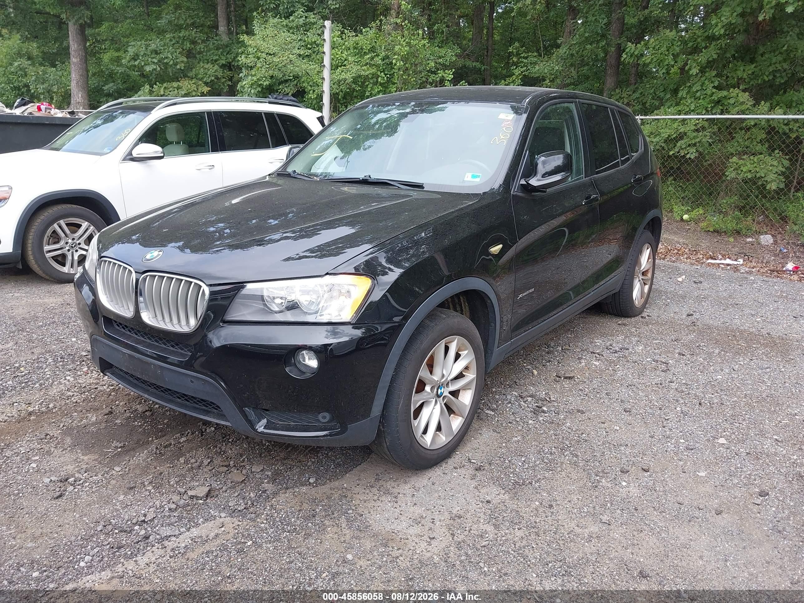 2013 Bmw X3 Xdrive28i Black vin: 5UXWX9C50DL874434