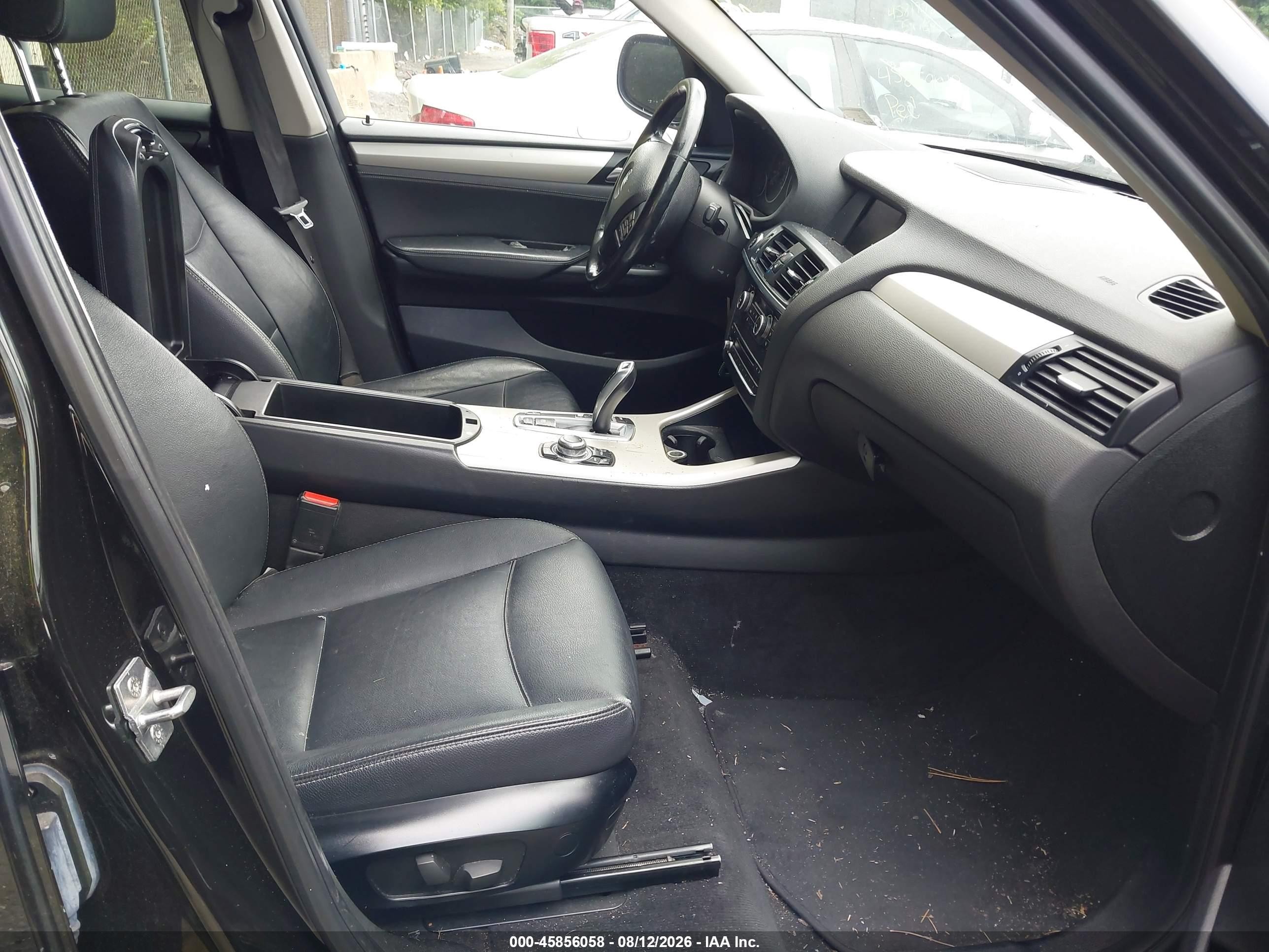2013 Bmw X3 Xdrive28i Black vin: 5UXWX9C50DL874434
