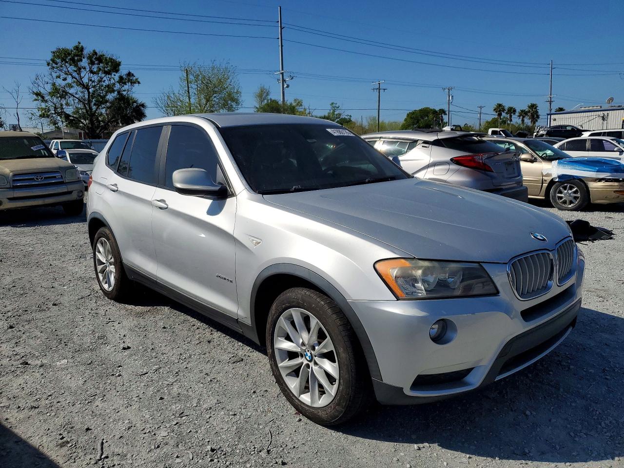 2014 Bmw X3 Xdrive28i Silver vin: 5UXWX9C50E0D11003