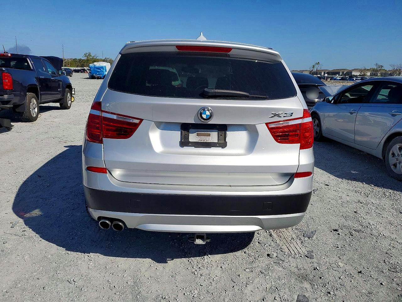2014 Bmw X3 Xdrive28i Silver vin: 5UXWX9C50E0D11003