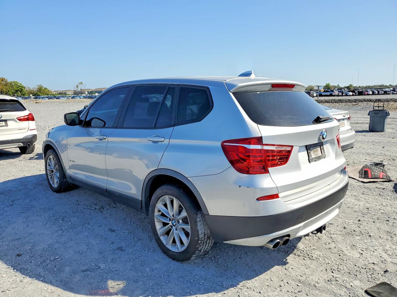 2014 Bmw X3 Xdrive28i Silver vin: 5UXWX9C50E0D11003