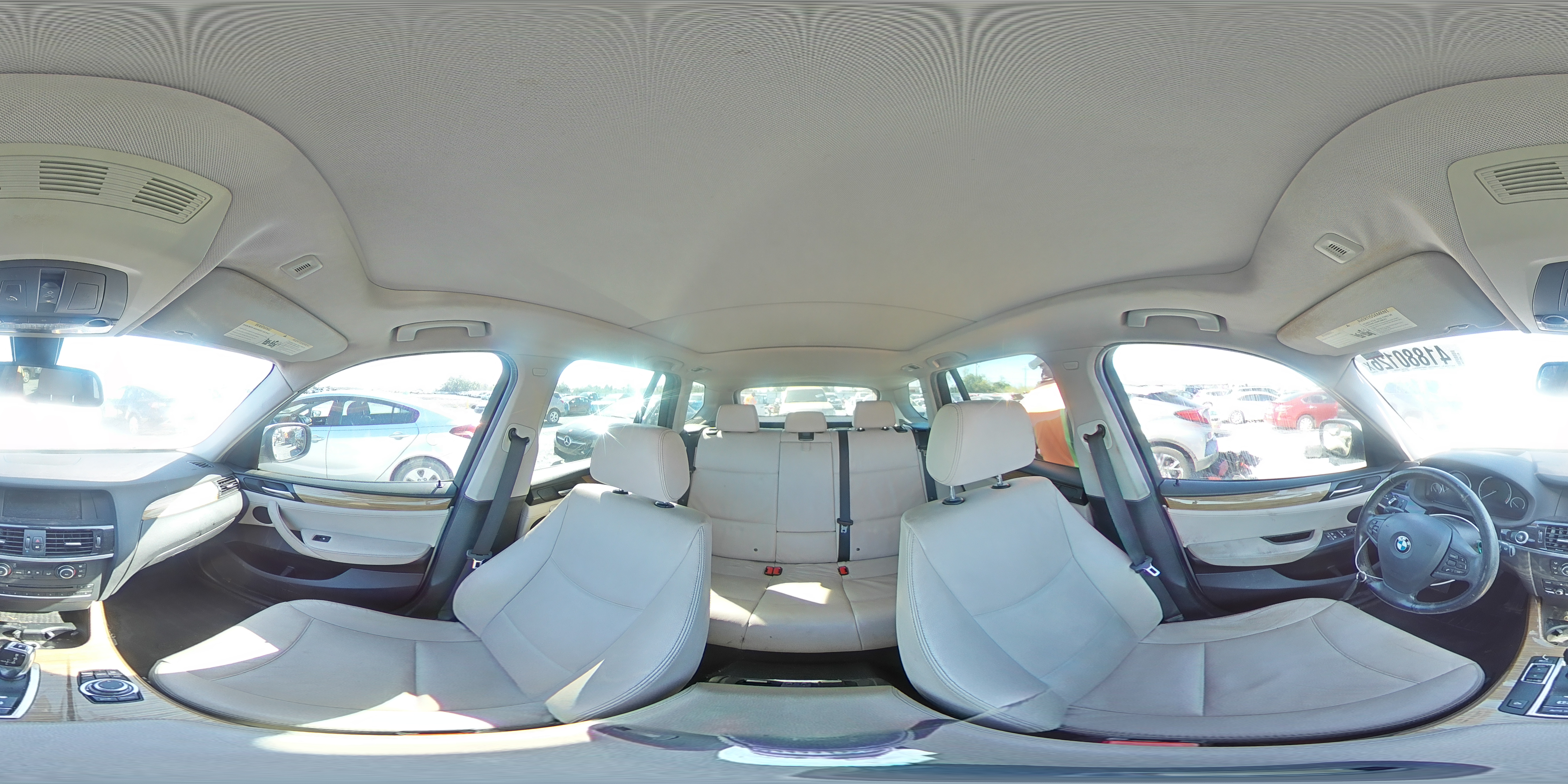 2014 Bmw X3 Xdrive28i Silver vin: 5UXWX9C50E0D11003
