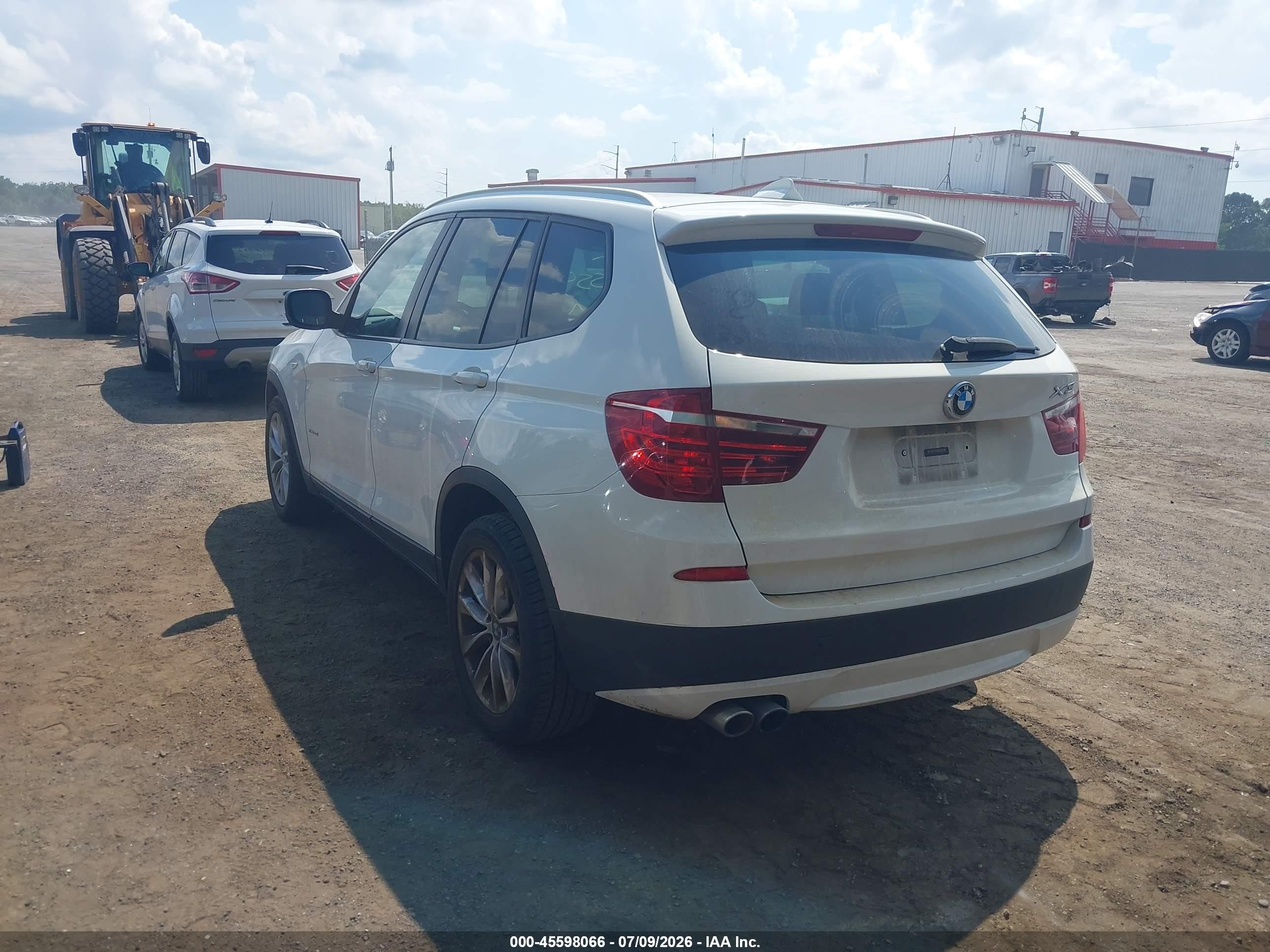 2014 Bmw X3 Xdrive28i White vin: 5UXWX9C50E0D14290